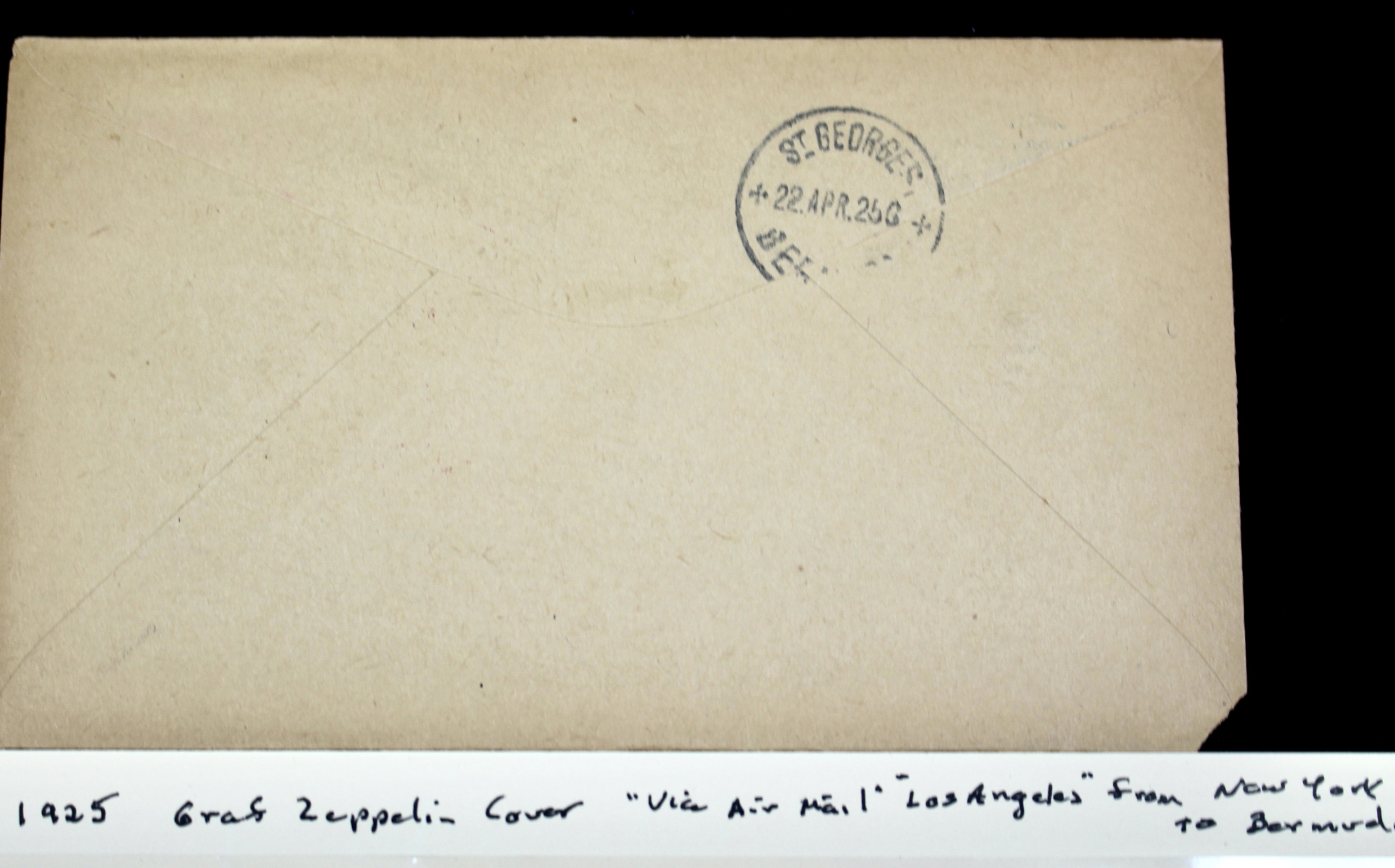 1925 Graf Zeppelin Postal Cover, New York to Bermuda