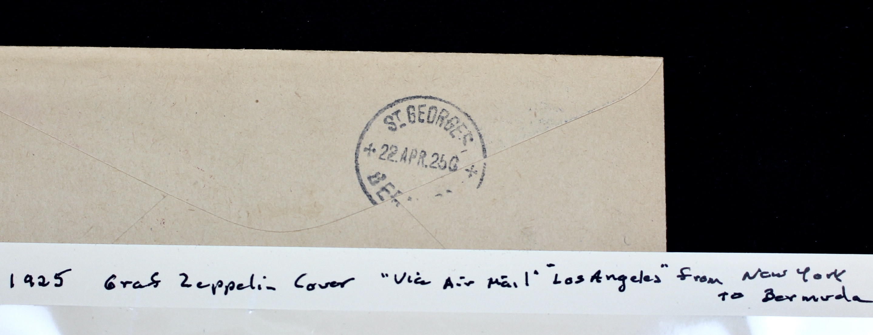 1925 Graf Zeppelin Postal Cover, New York to Bermuda