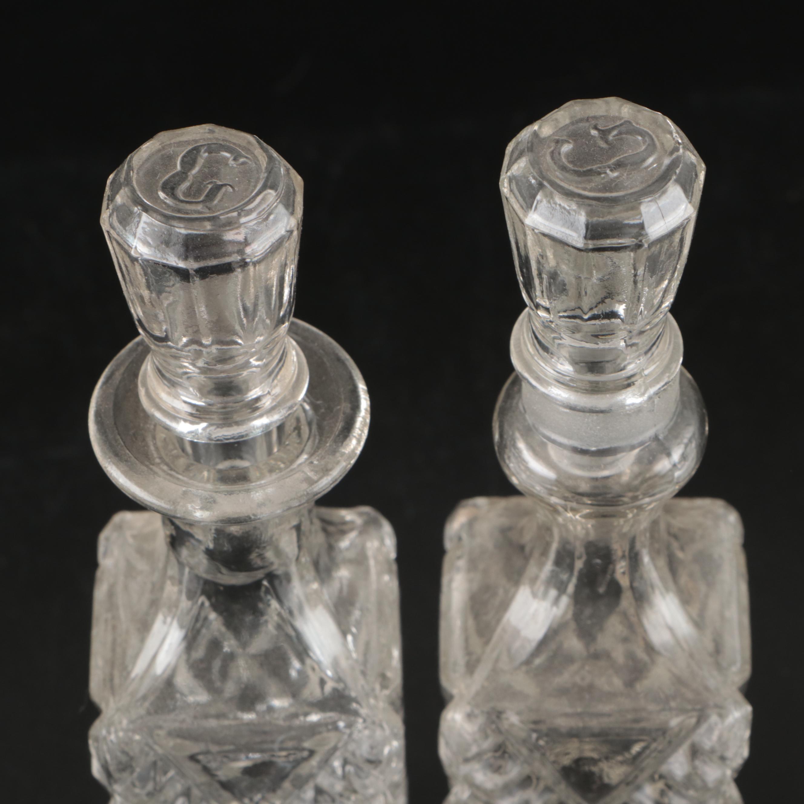 Glass Cruets, Silver Plate Cruet Stand, Crystal Decanter, and More Serveware