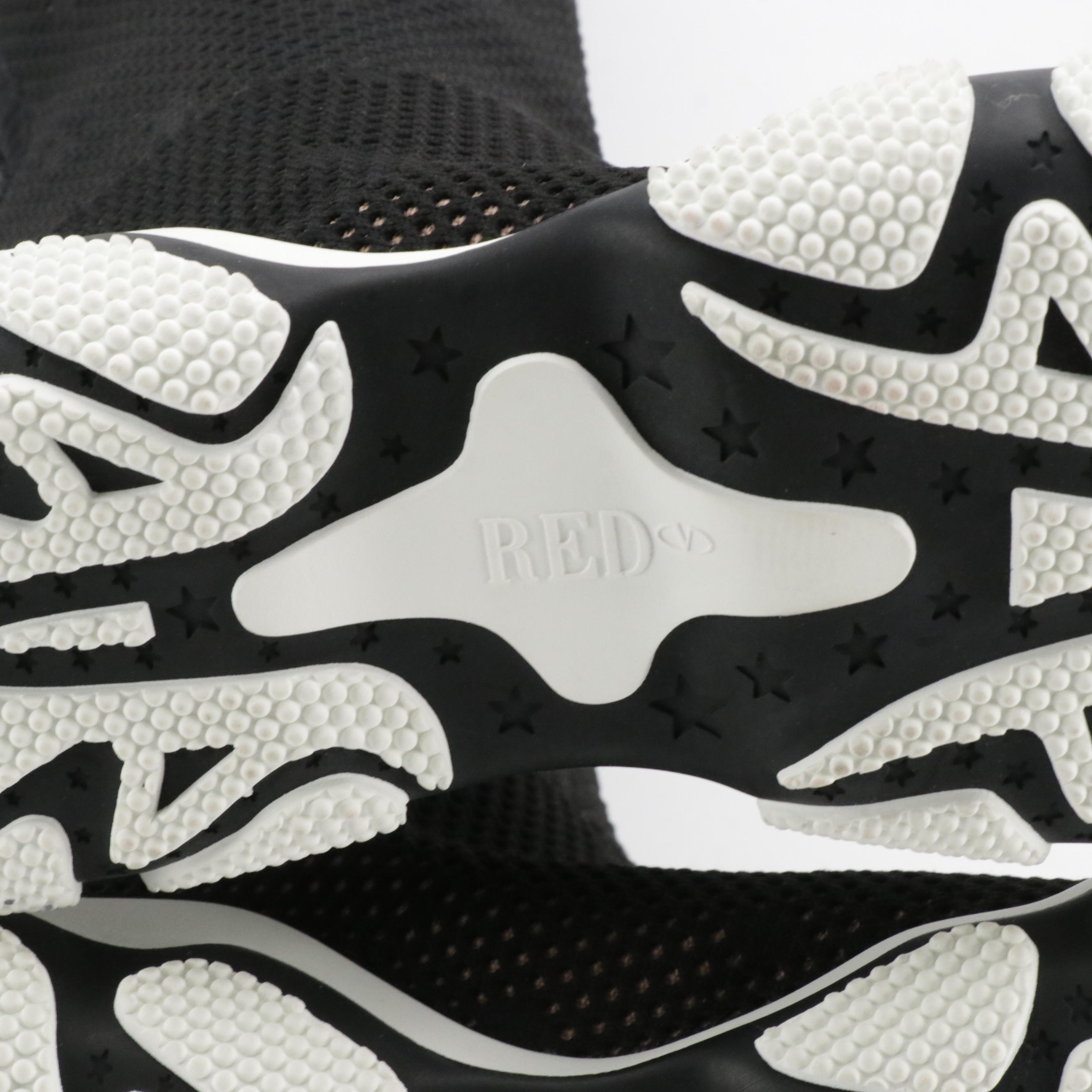 RED Valentino Monogram-Trimmed Mesh Knee-High Boots