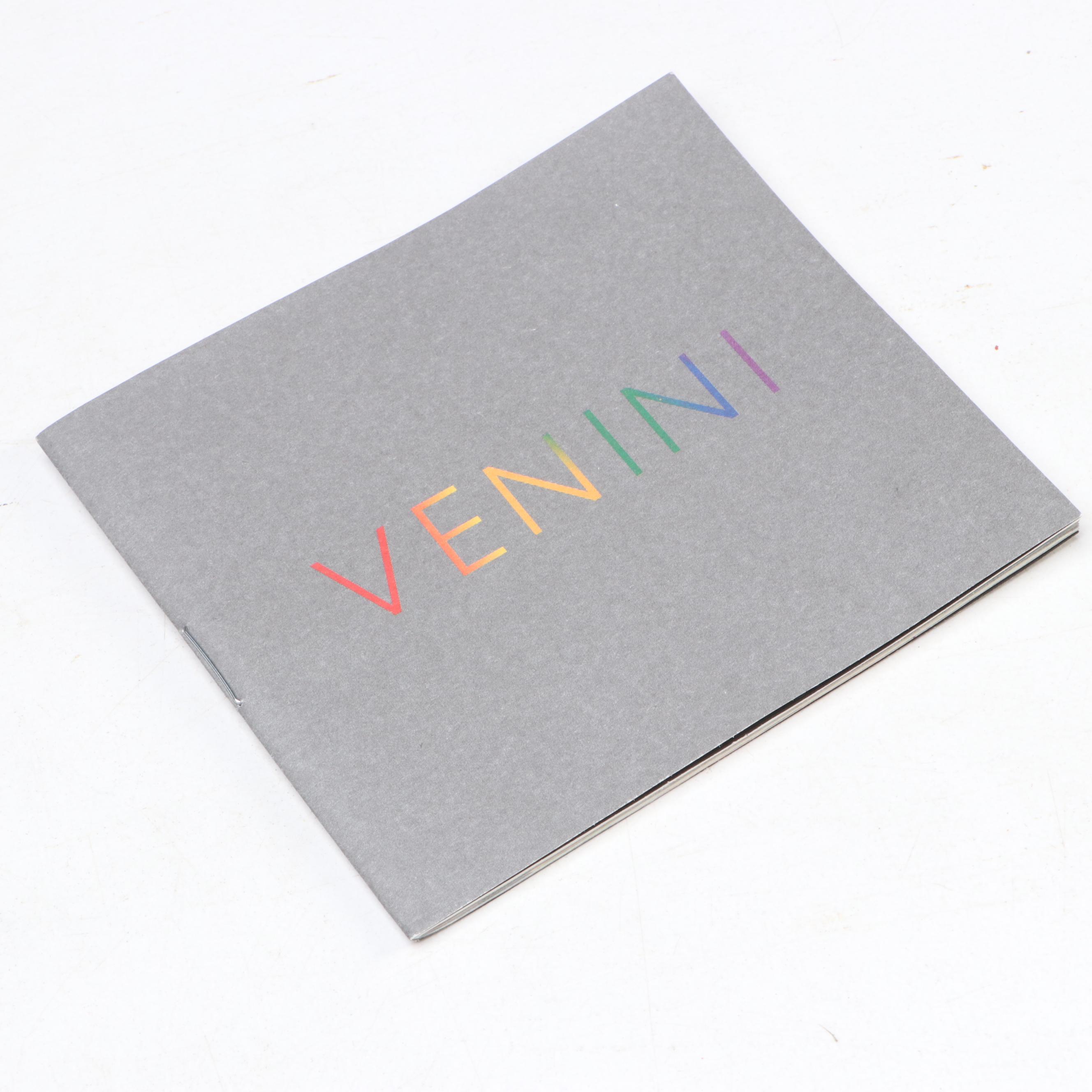 Venini Inciso Two-Color Studio Glass Bottle with Stopper, 2012