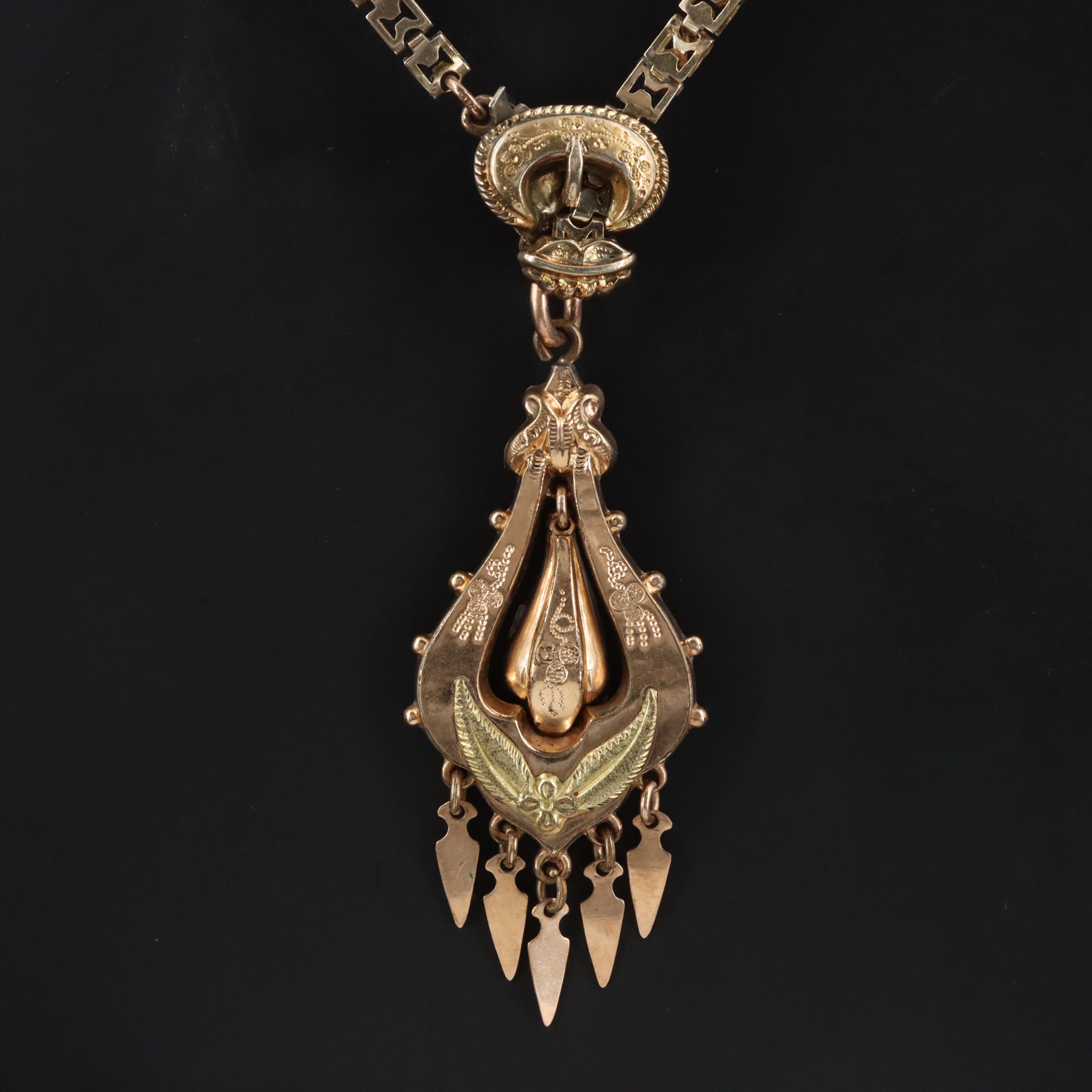 Victorian Book Chain Necklace