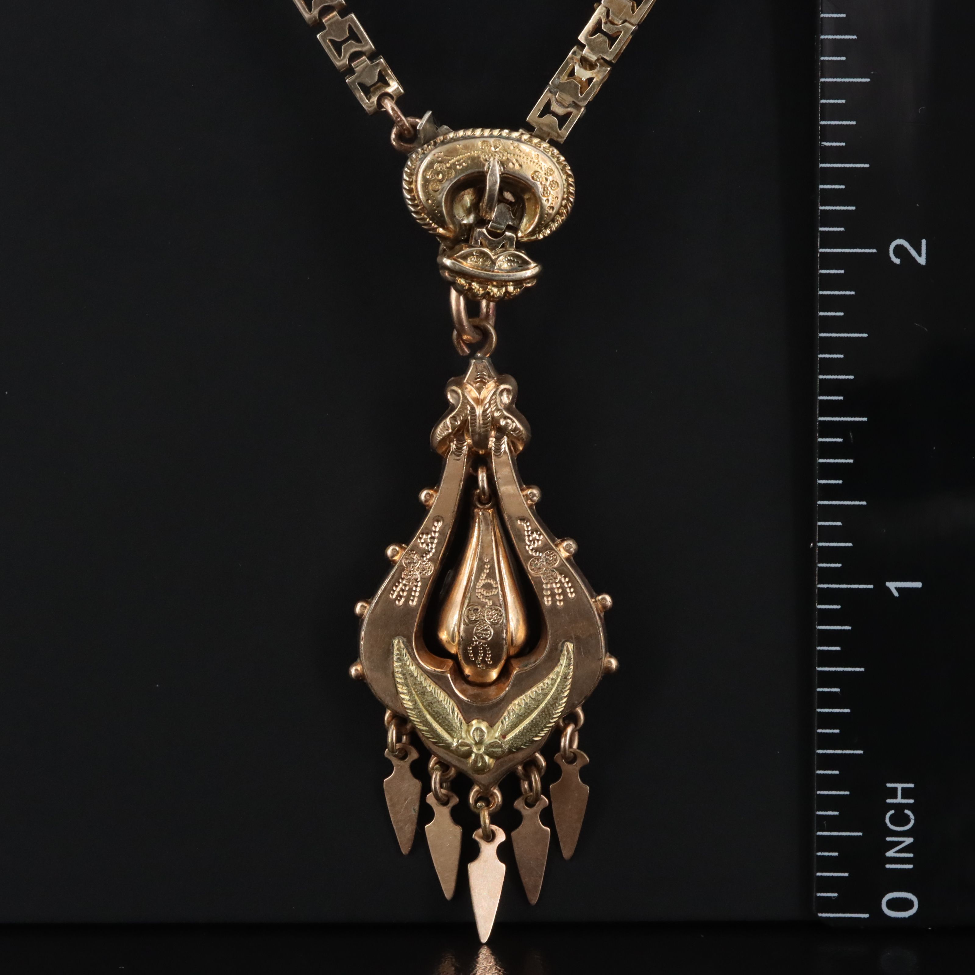 Victorian Book Chain Necklace