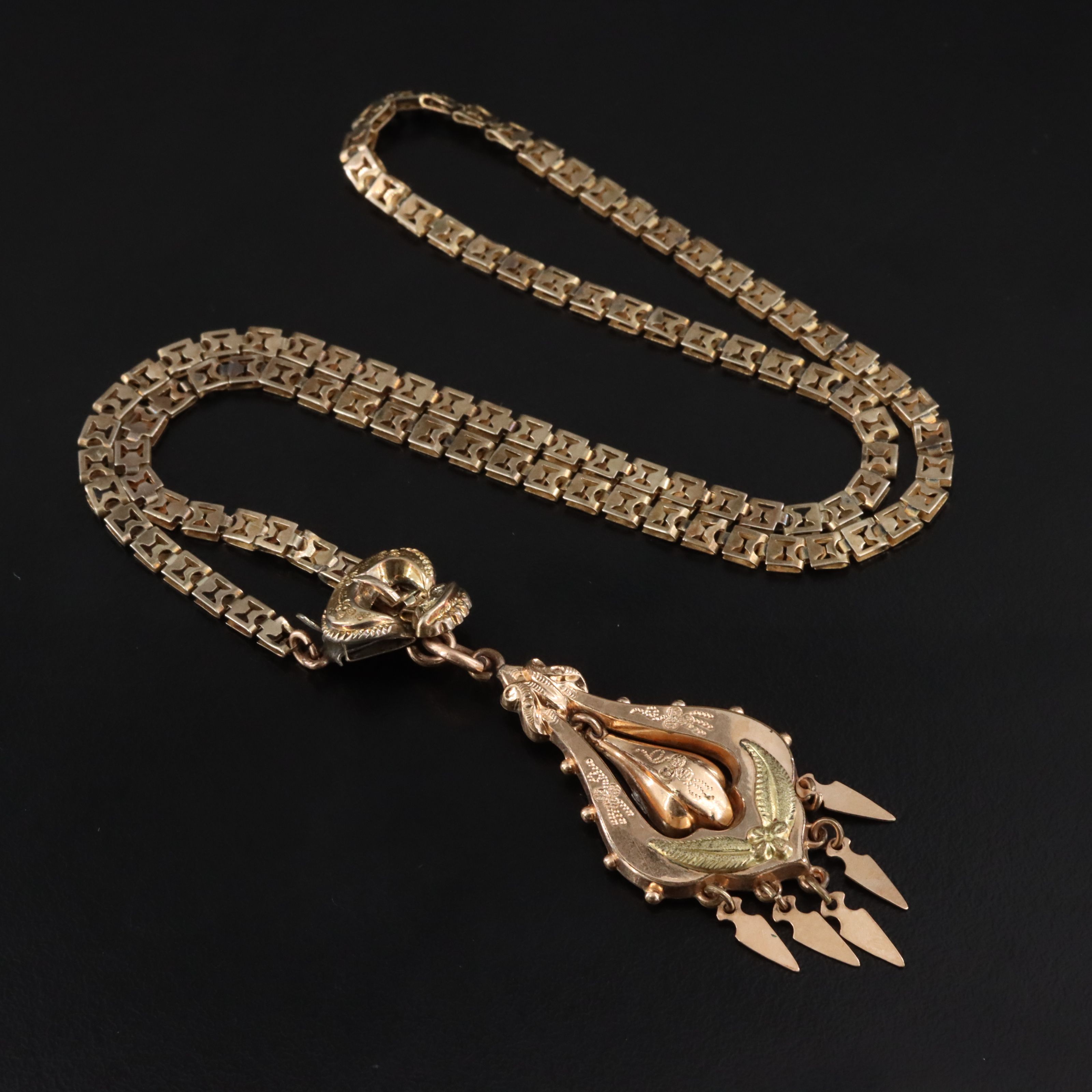 Victorian Book Chain Necklace