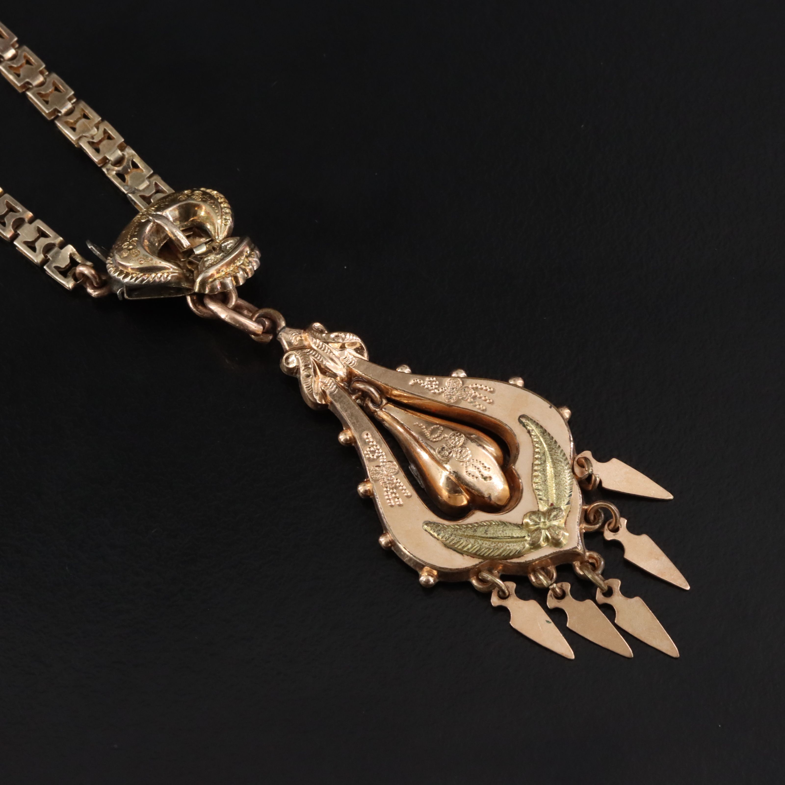 Victorian Book Chain Necklace