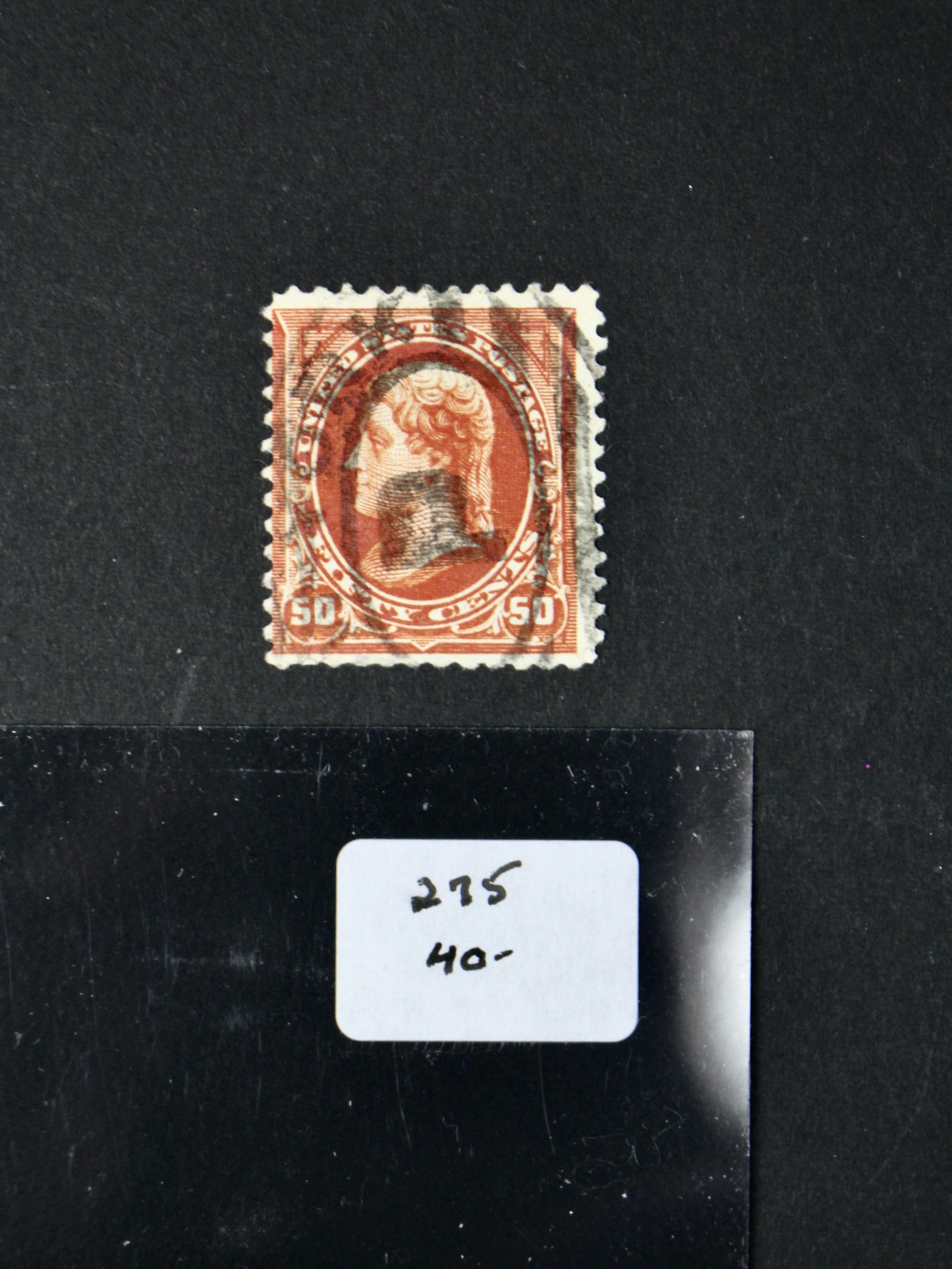 Six Early Used High Value U.S. Postage Stamps, 1890s