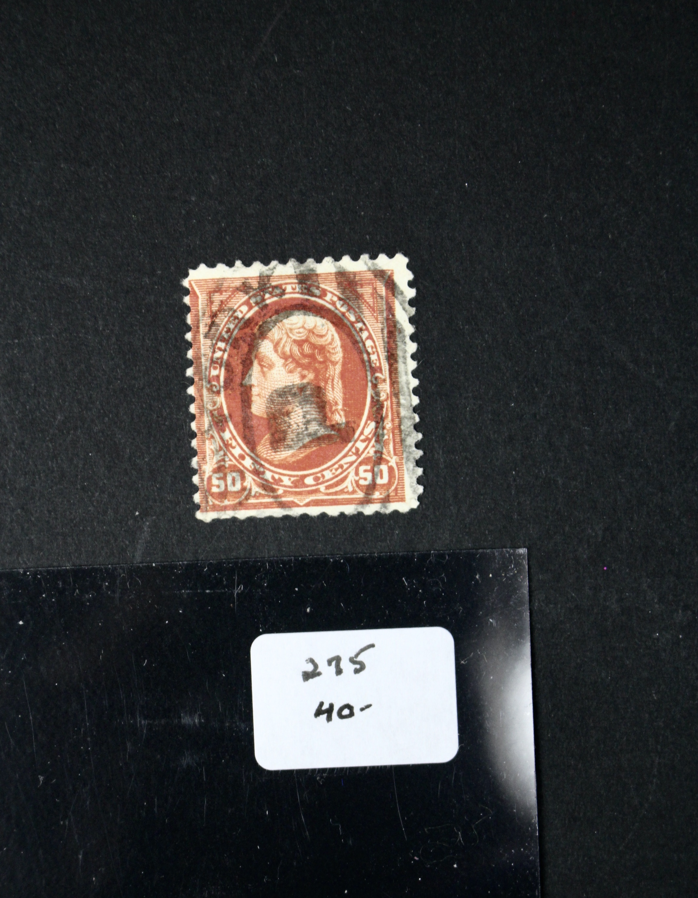 Six Early Used High Value U.S. Postage Stamps, 1890s