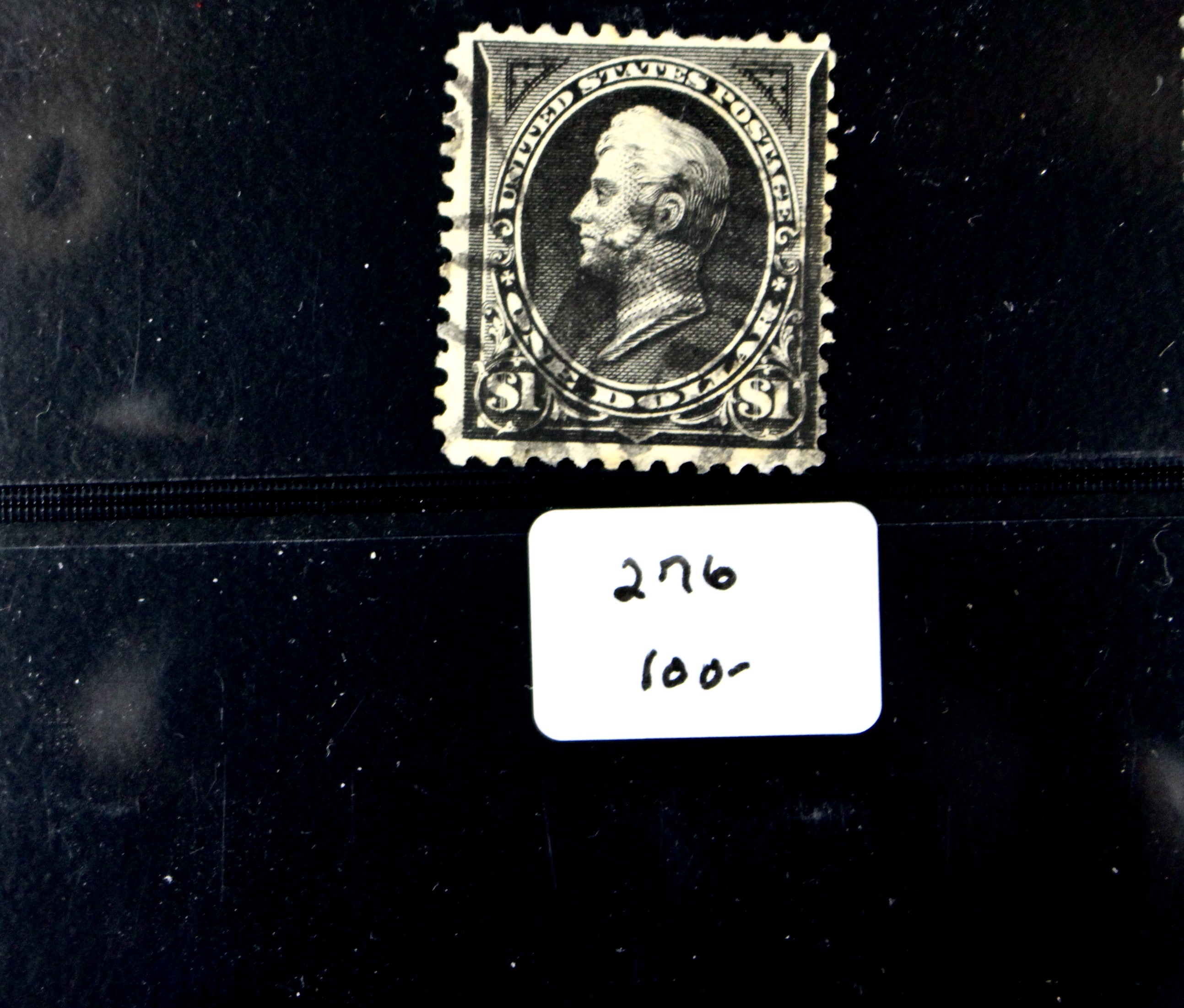 Six Early Used High Value U.S. Postage Stamps, 1890s