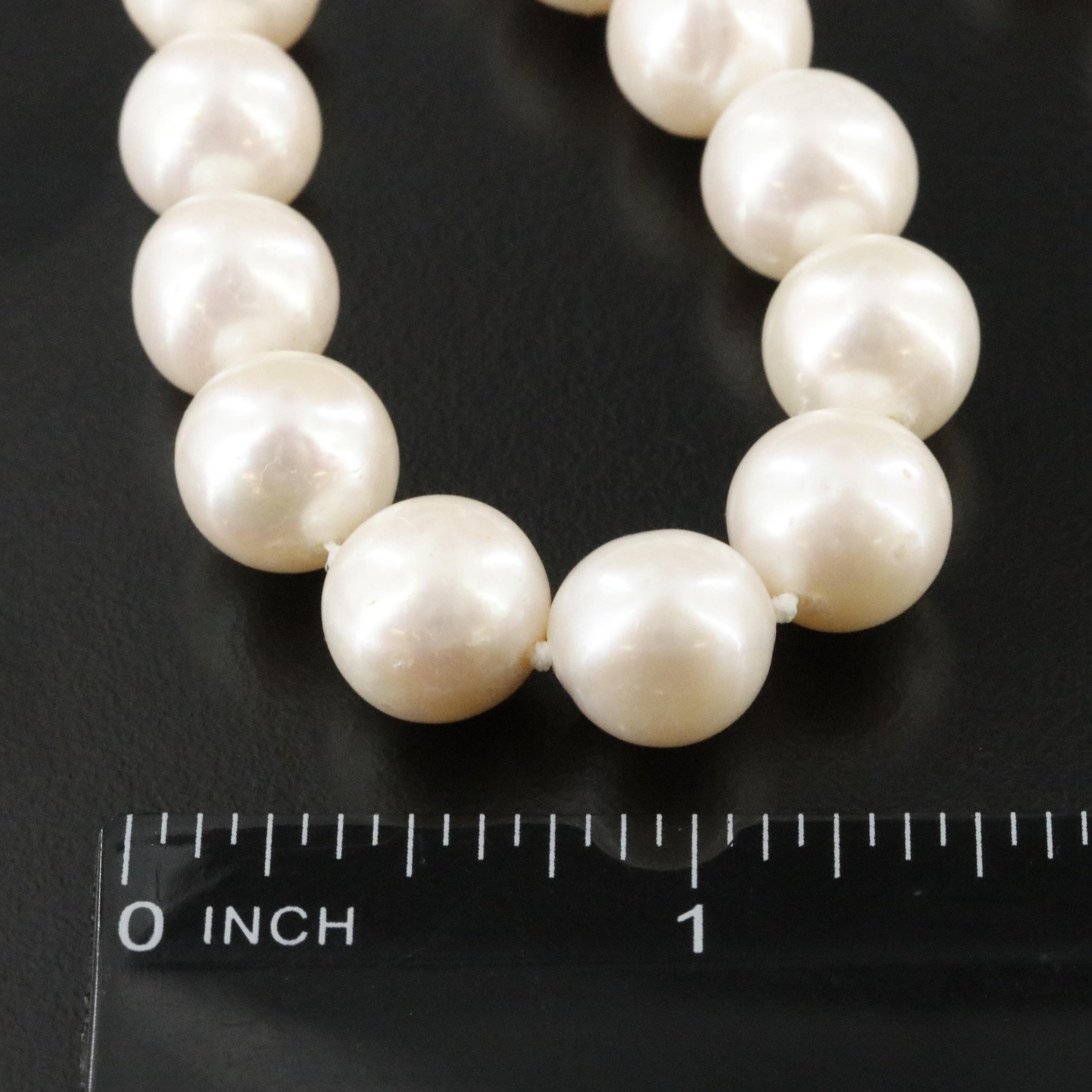 Pearl Necklace with 14K Clasp