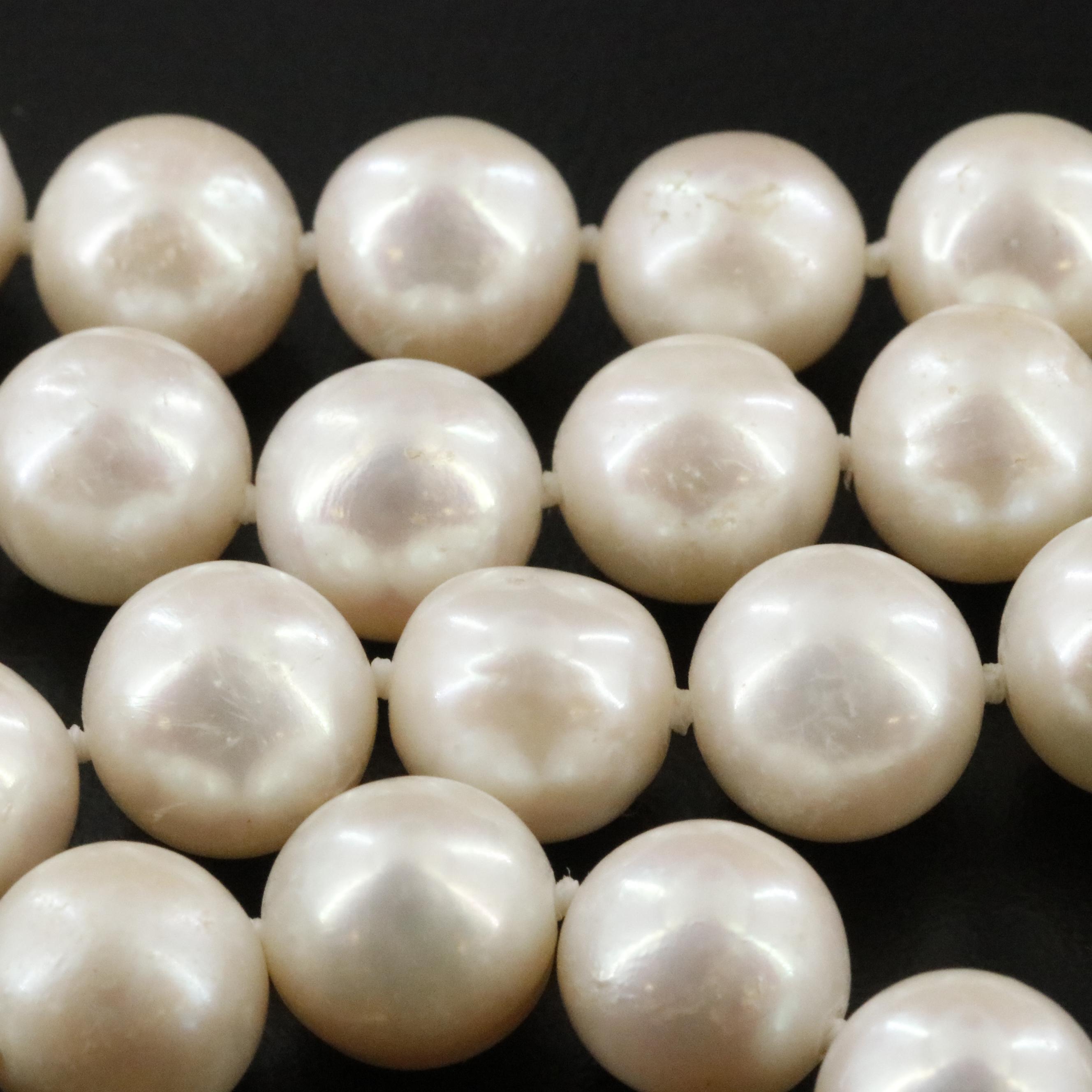 Pearl Necklace with 14K Clasp