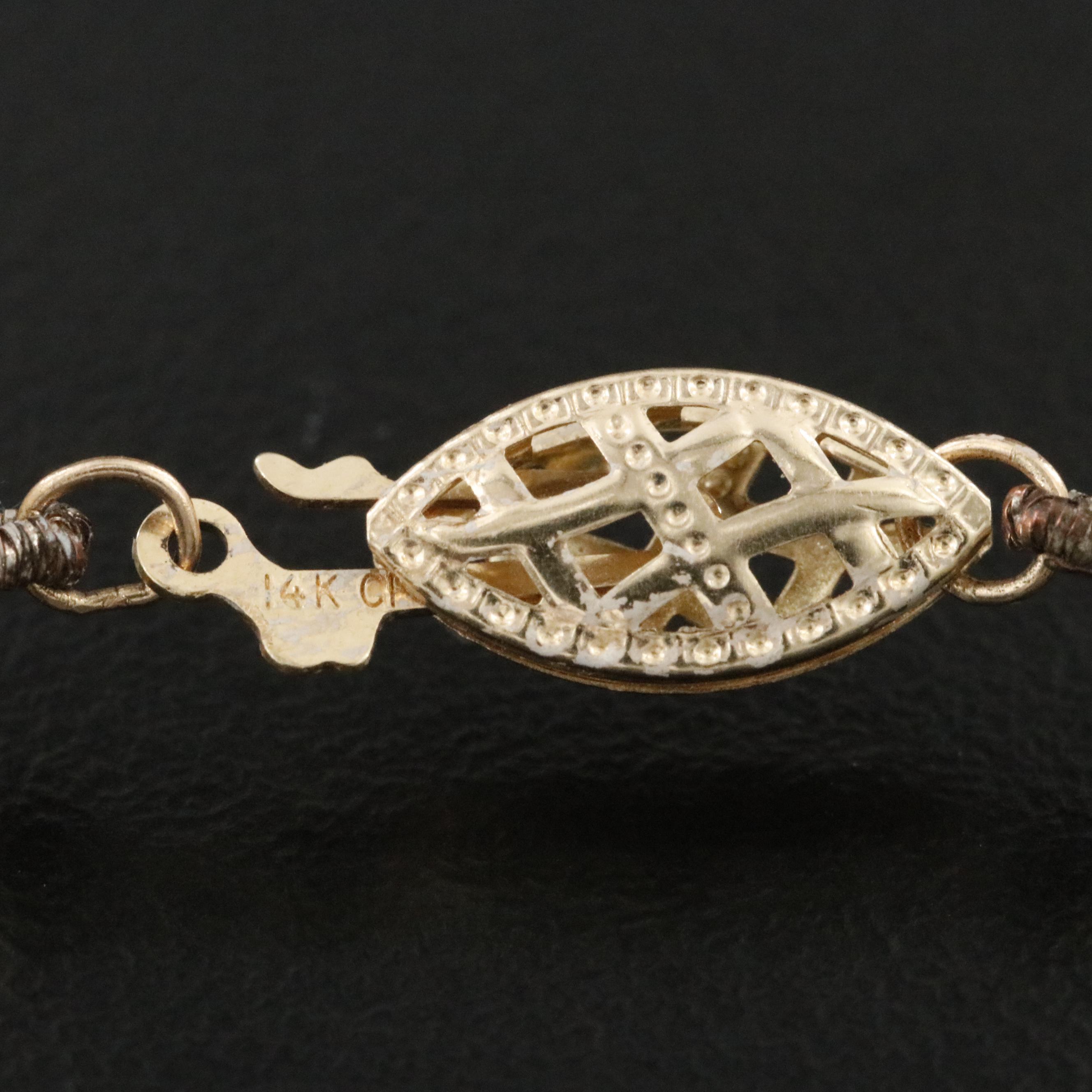 Pearl Necklace with 14K Clasp