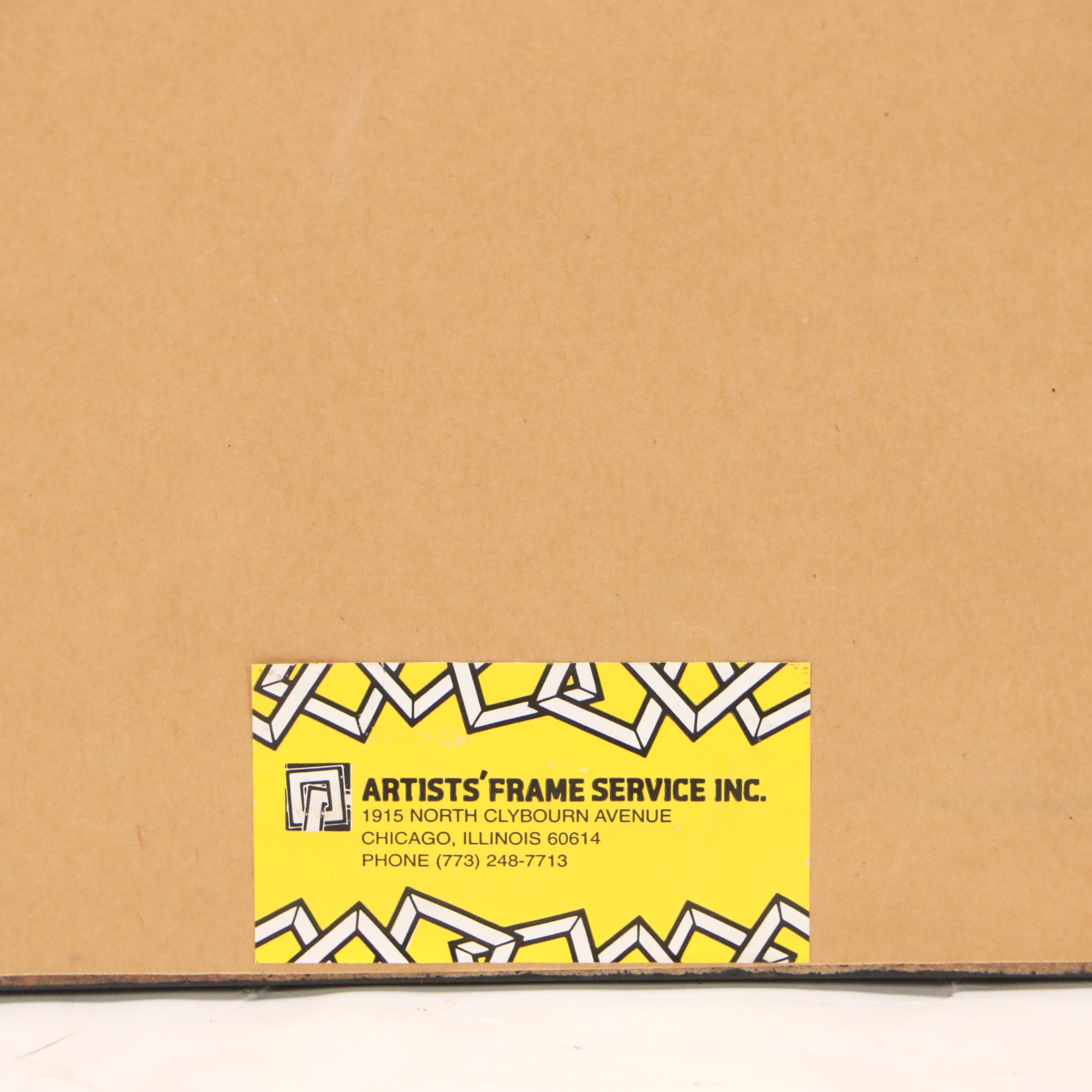 Digital Print of Expressionistic Style Buddha, 21st Century