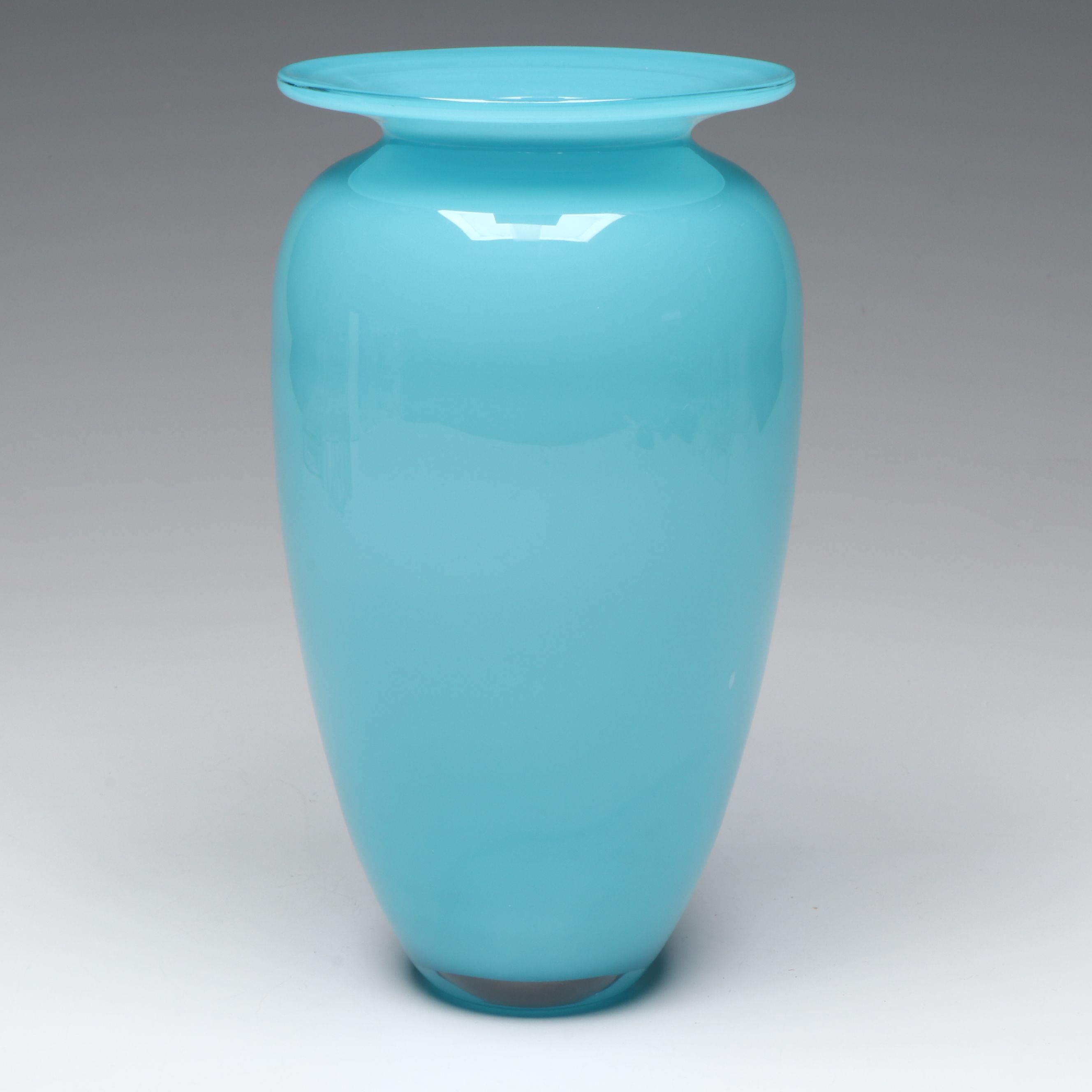 Michael Davis for Tiffany & Co. Tiffany Blue Glass Vase