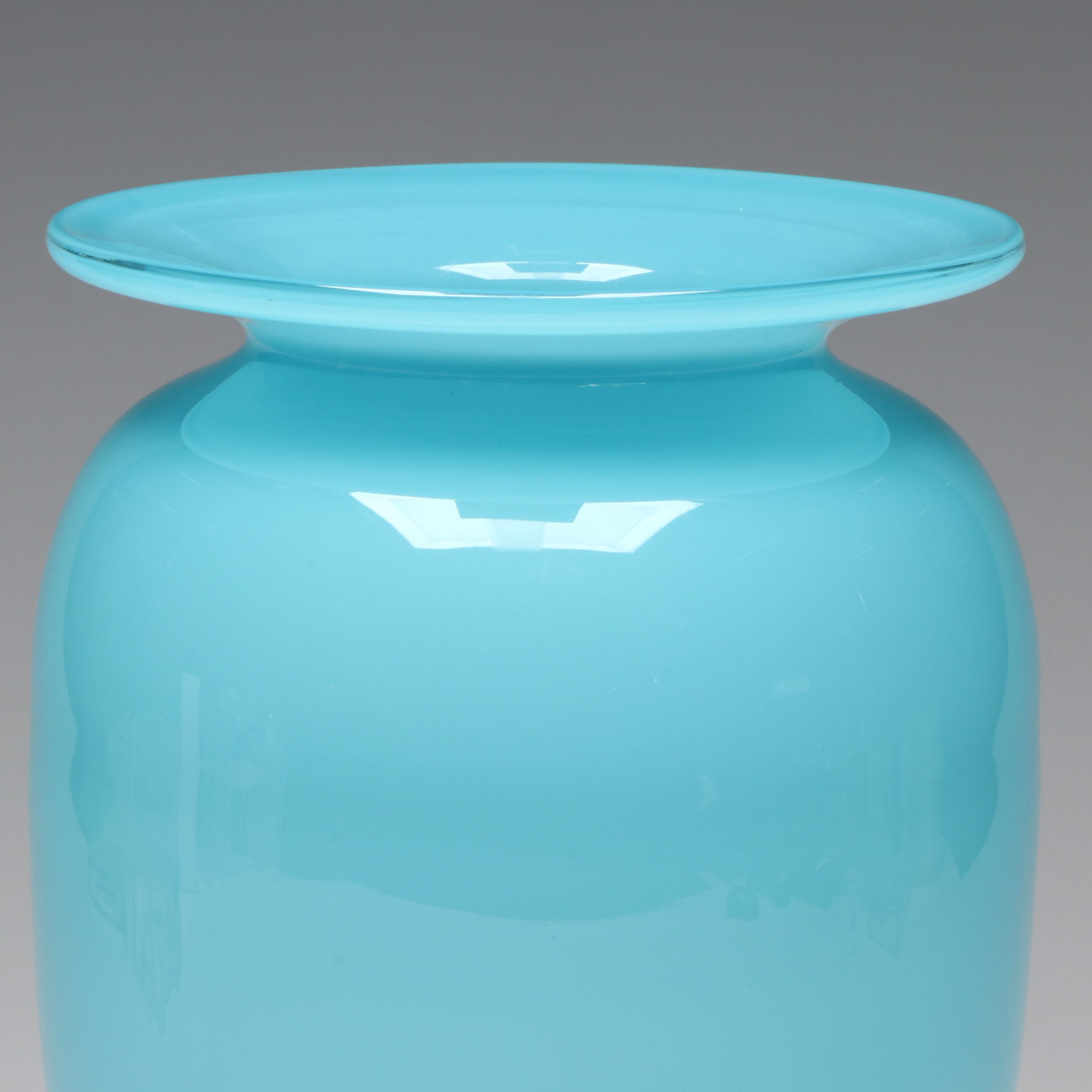 Michael Davis for Tiffany & Co. Tiffany Blue Glass Vase