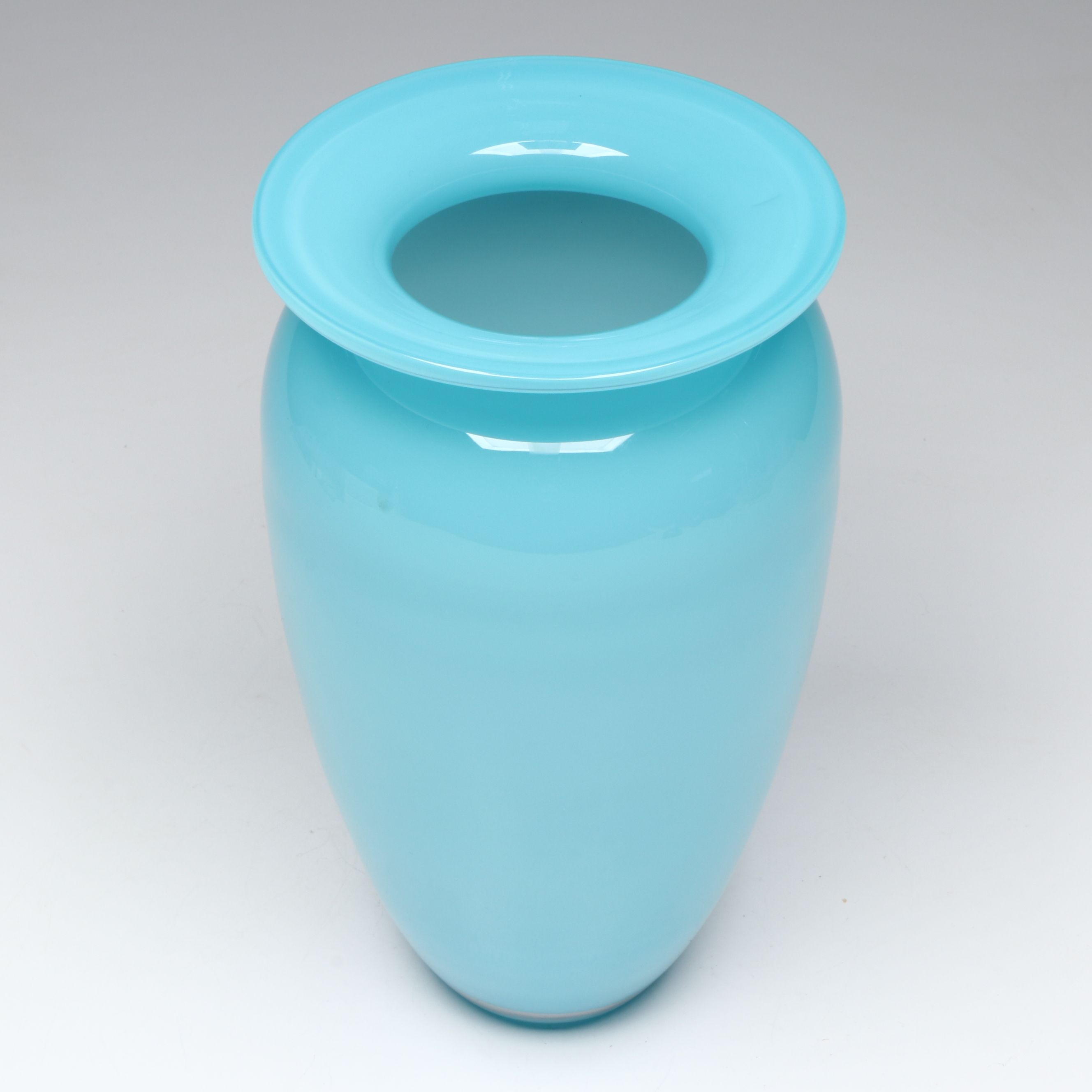 Michael Davis for Tiffany & Co. Tiffany Blue Glass Vase
