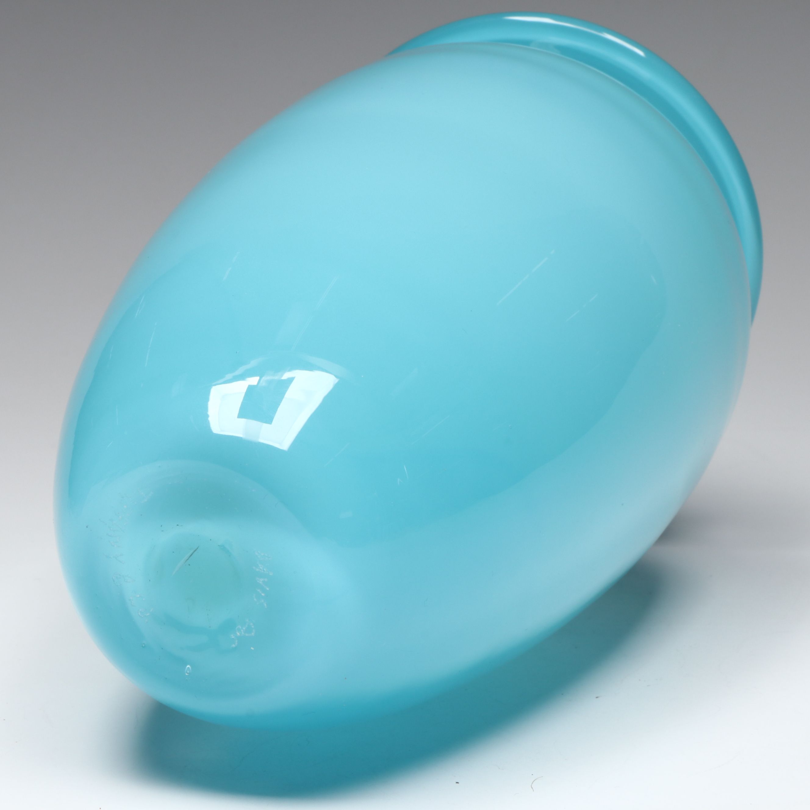 Michael Davis for Tiffany & Co. Tiffany Blue Glass Vase