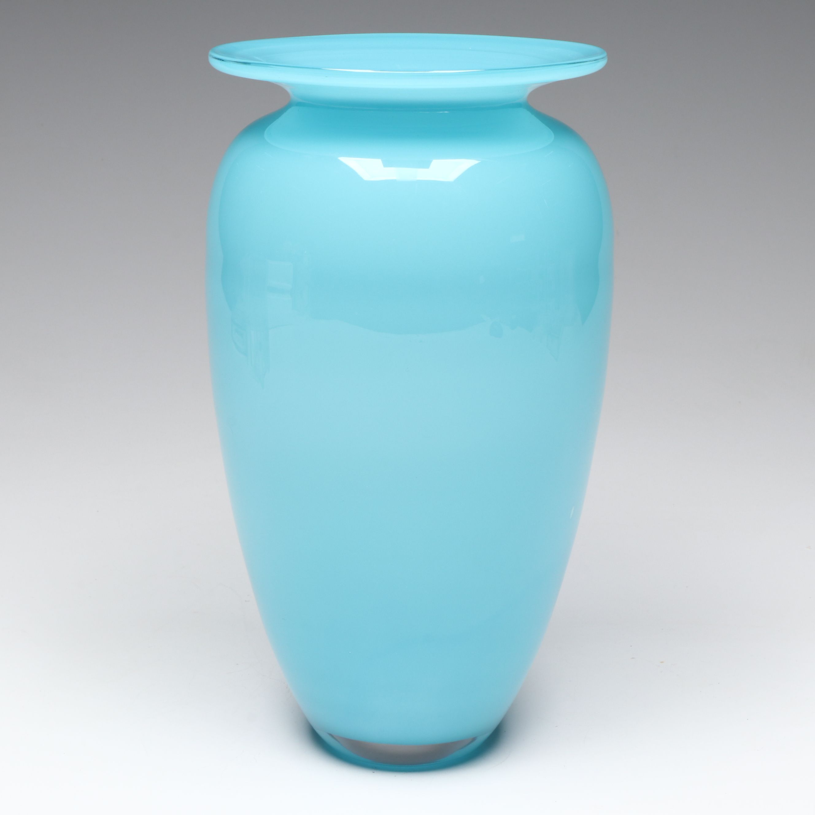 Michael Davis for Tiffany & Co. Tiffany Blue Glass Vase