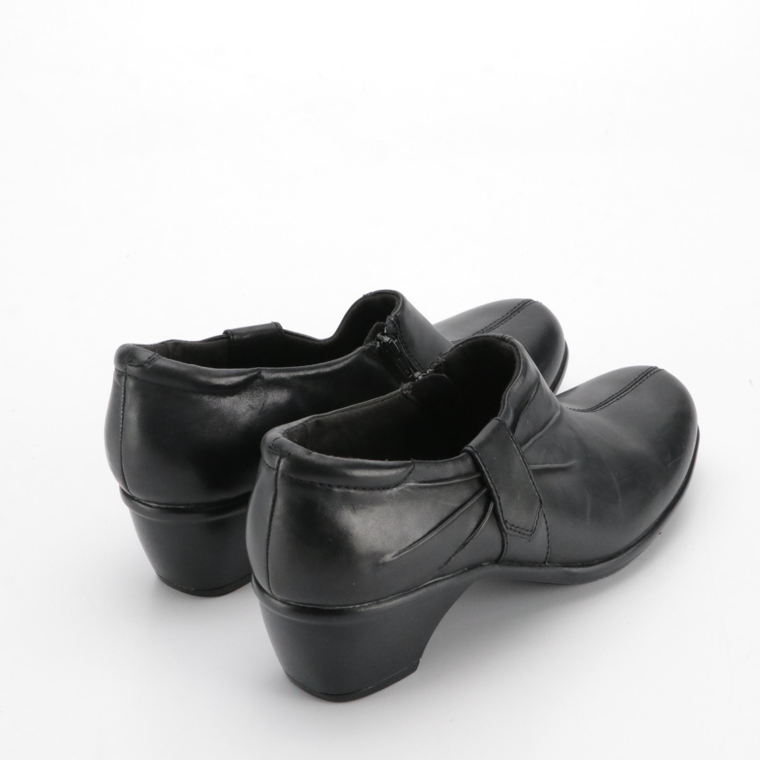 Clarks Black Leather Shoes