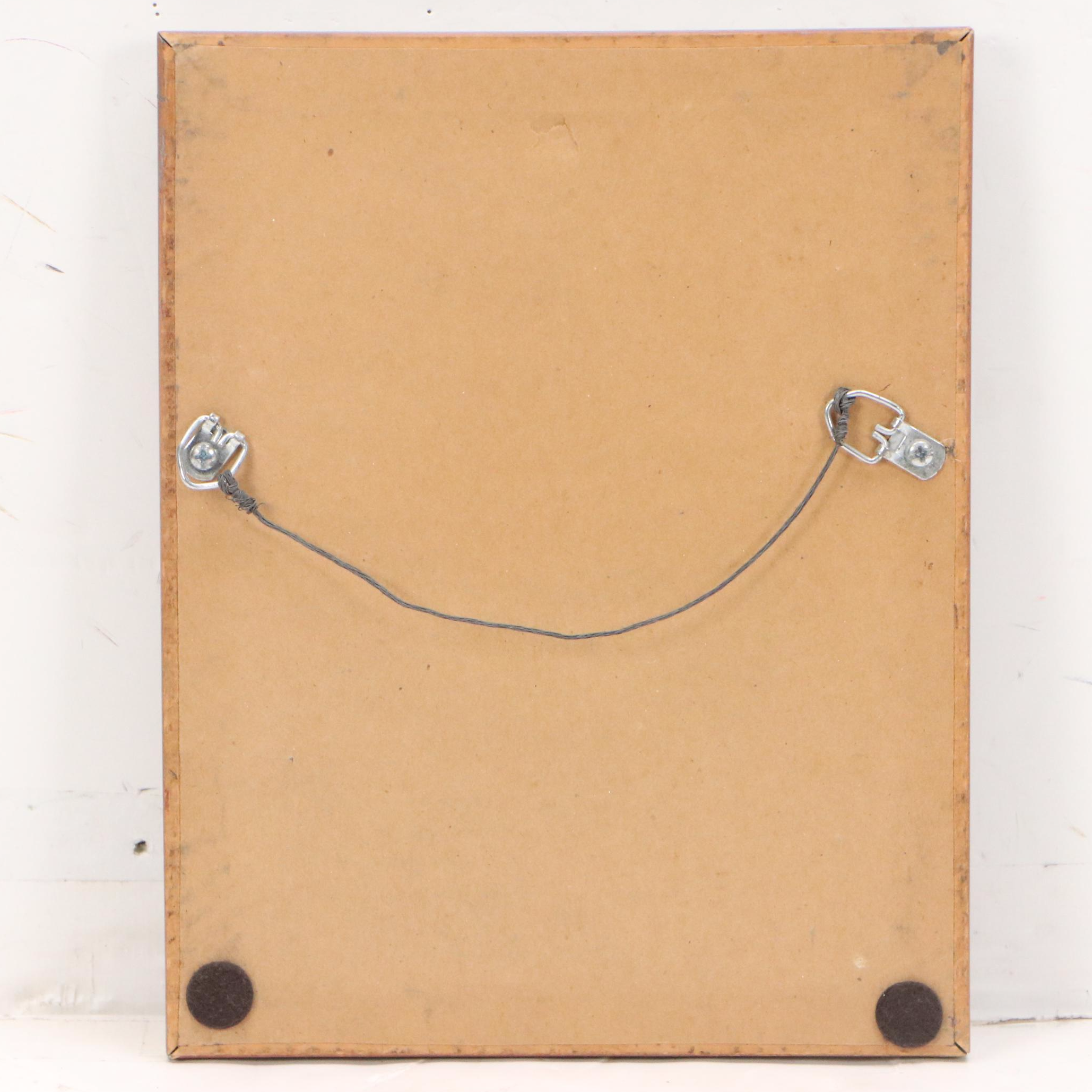 Silver Print of Figure Balancing on Ladder, Circa 1900