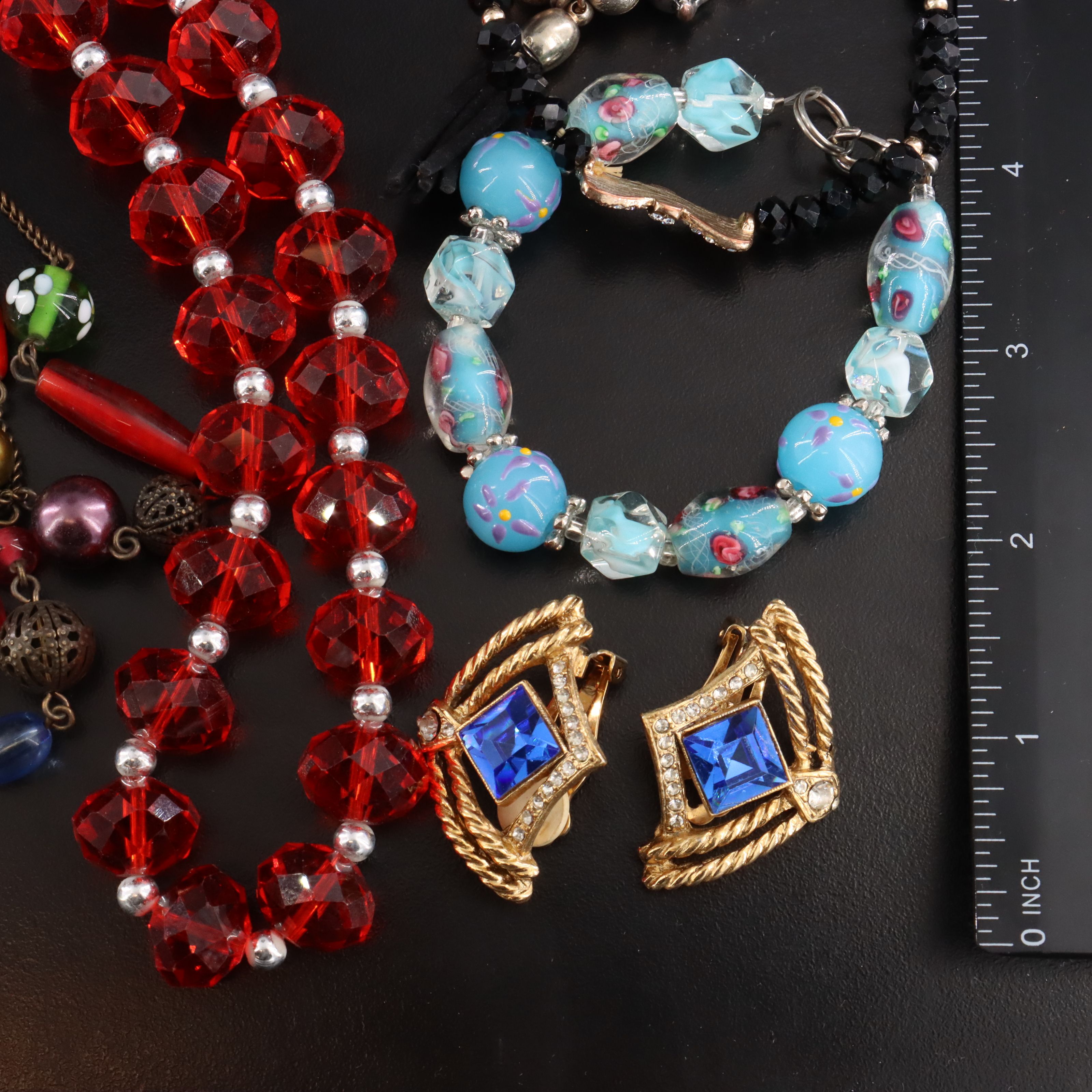 Contemporary Jewelry collection Featuring Faux Pearl and Rhinestones