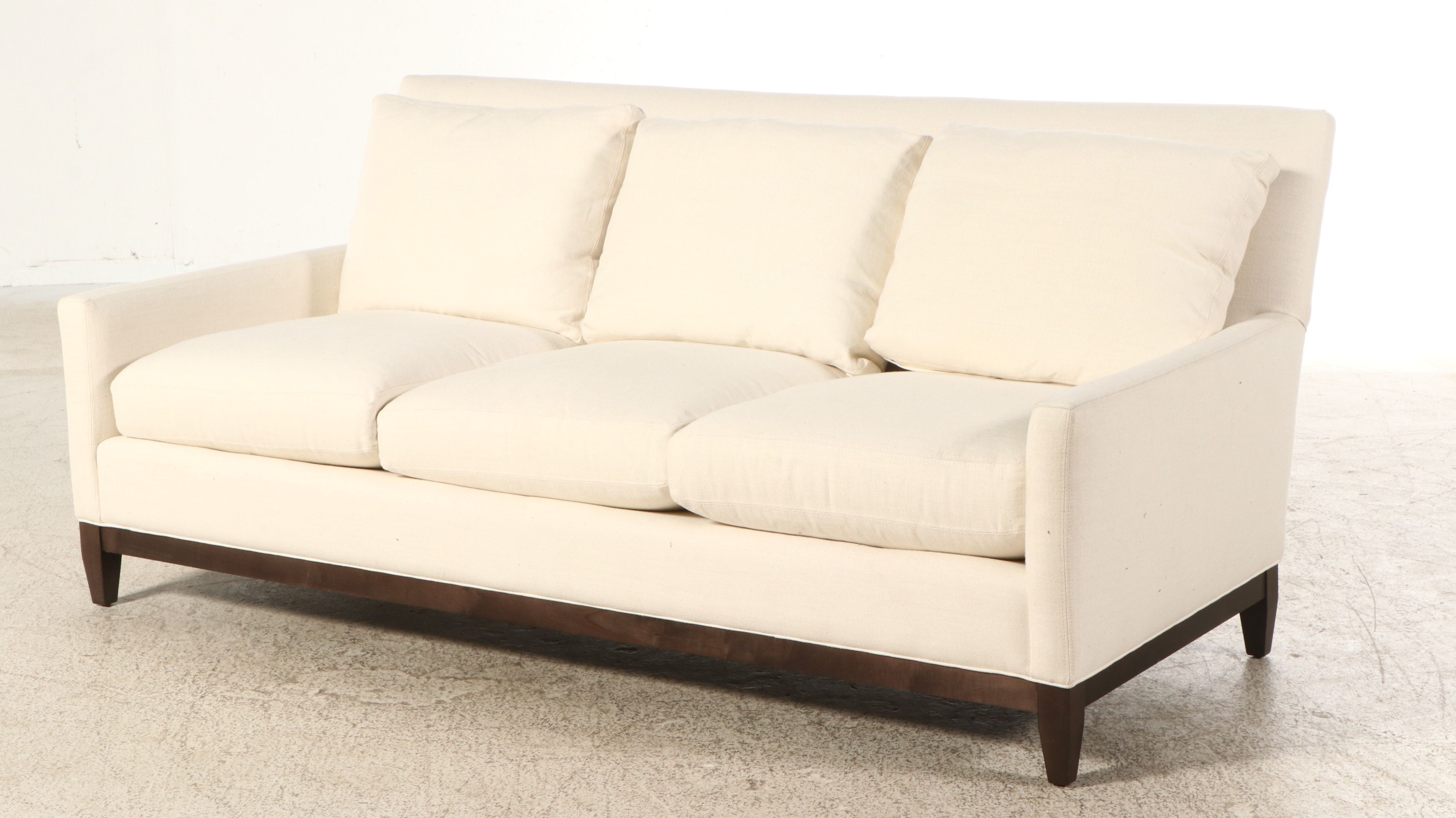 Arhaus Furniture Camden Collection Modernist Style Fabric Upholstered Sofa