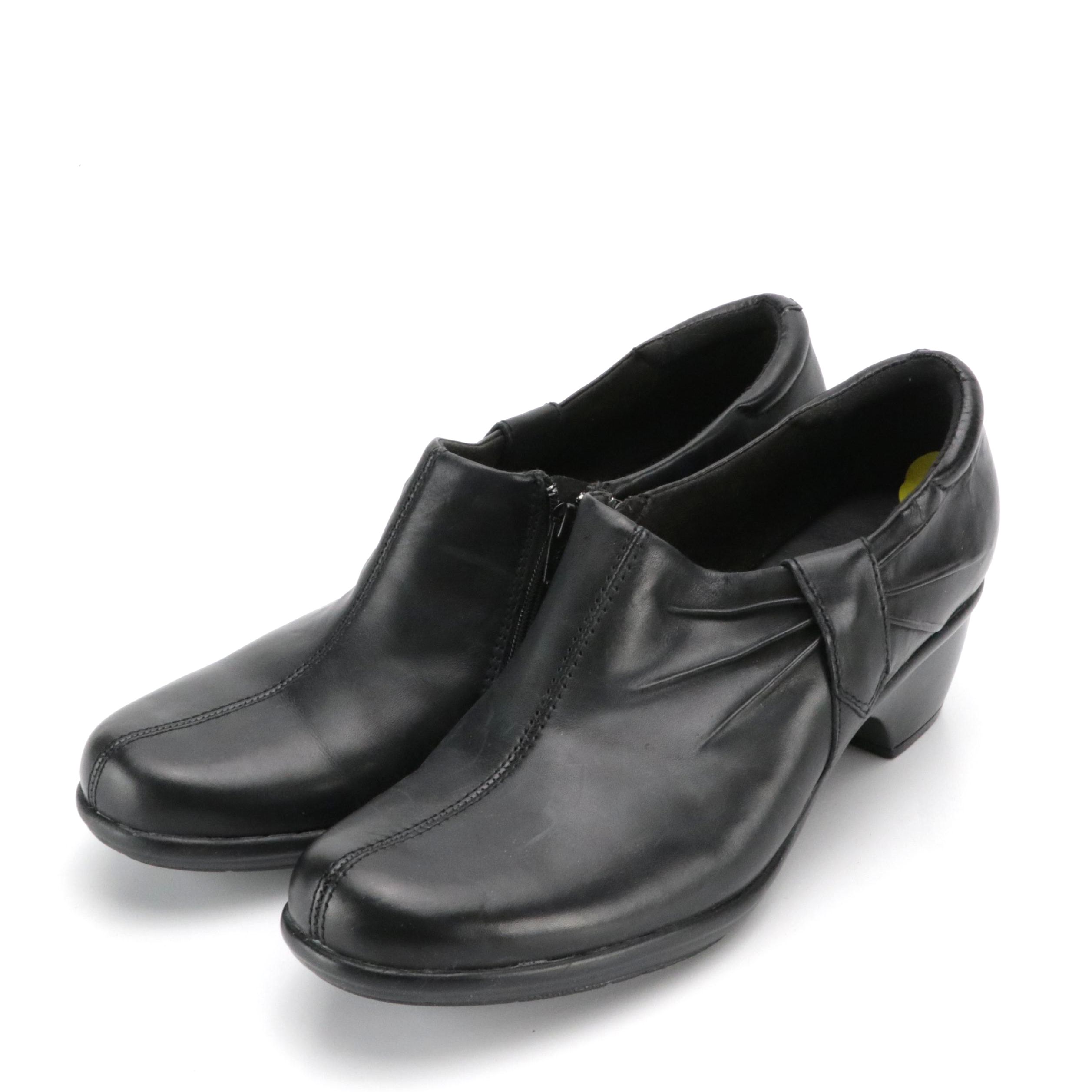 Clarks Black Leather Shoes