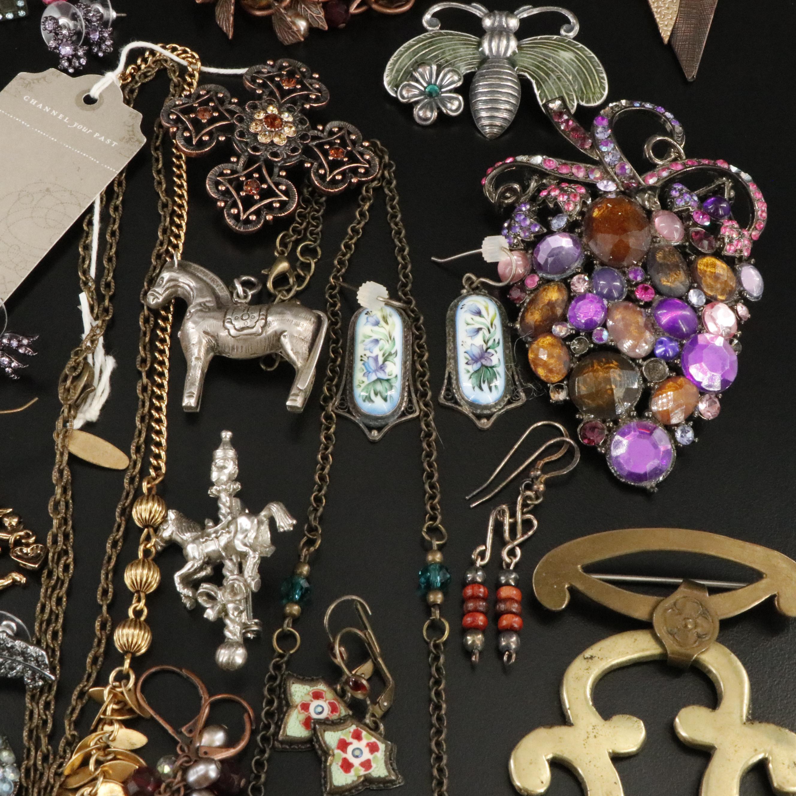 Jewelry Collection Featuring Darkenrose Jewellery, Rhinestones and Pearl