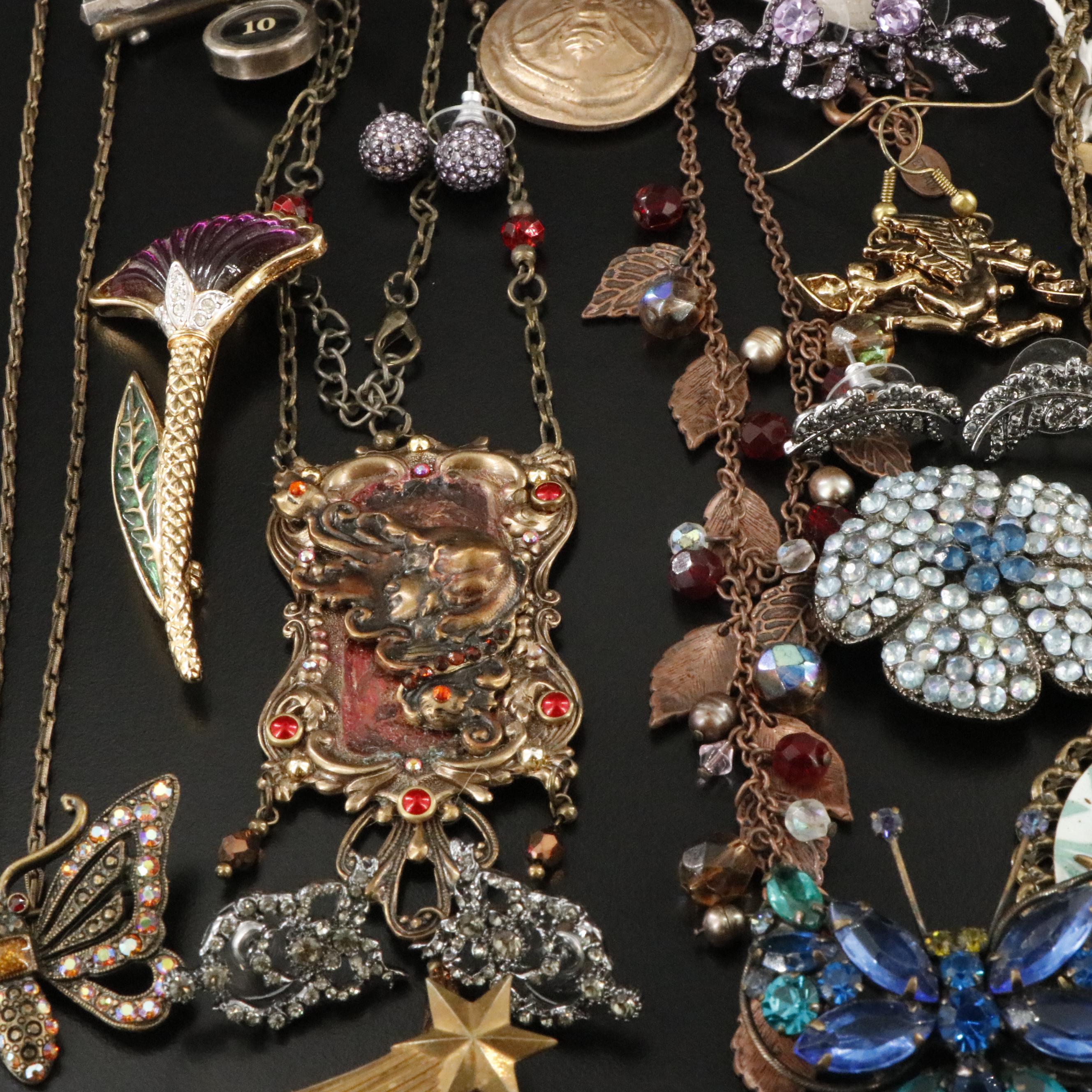 Jewelry Collection Featuring Darkenrose Jewellery, Rhinestones and Pearl