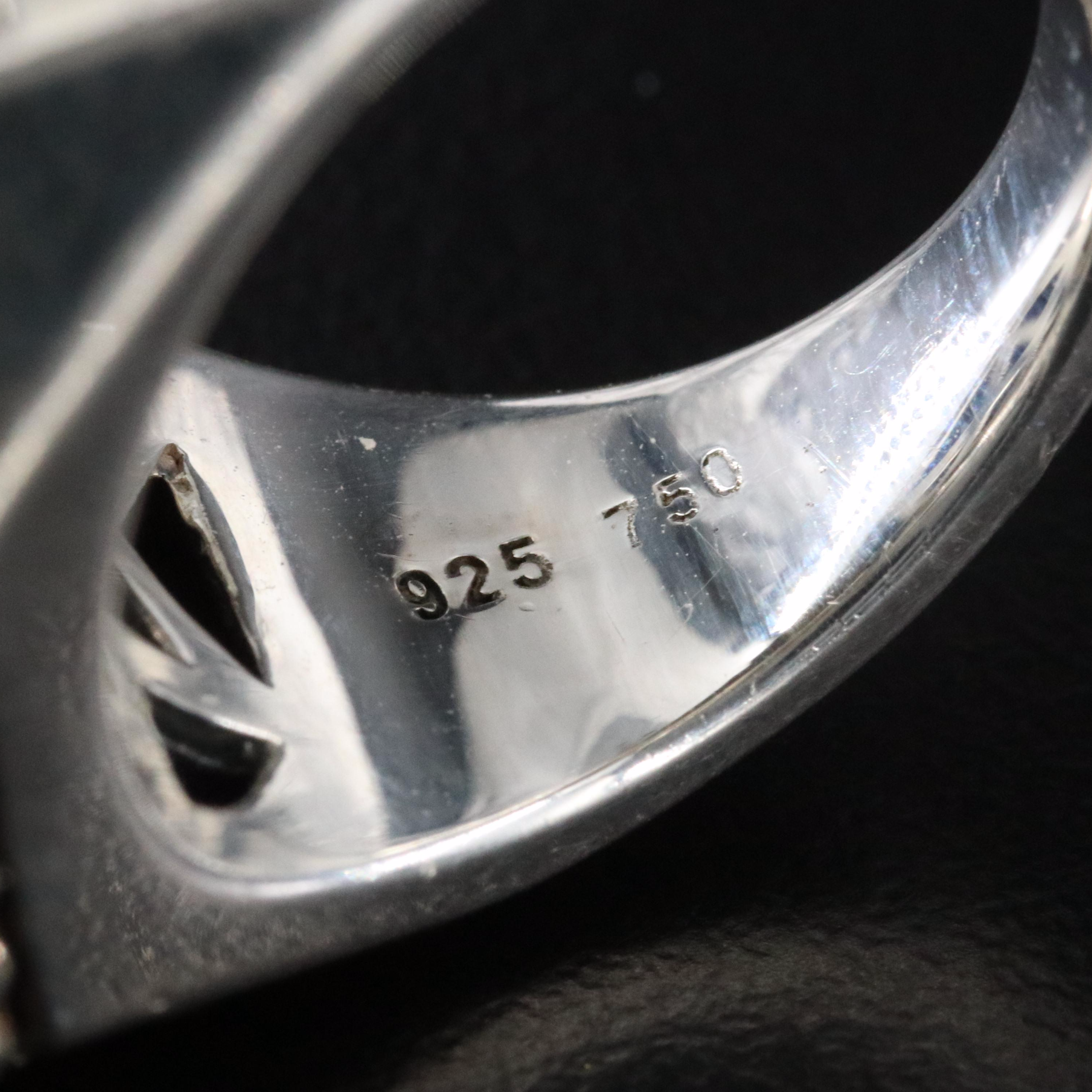 Lagos Sterling Quatz and Lapis Octagonal Ring with 18K Accent