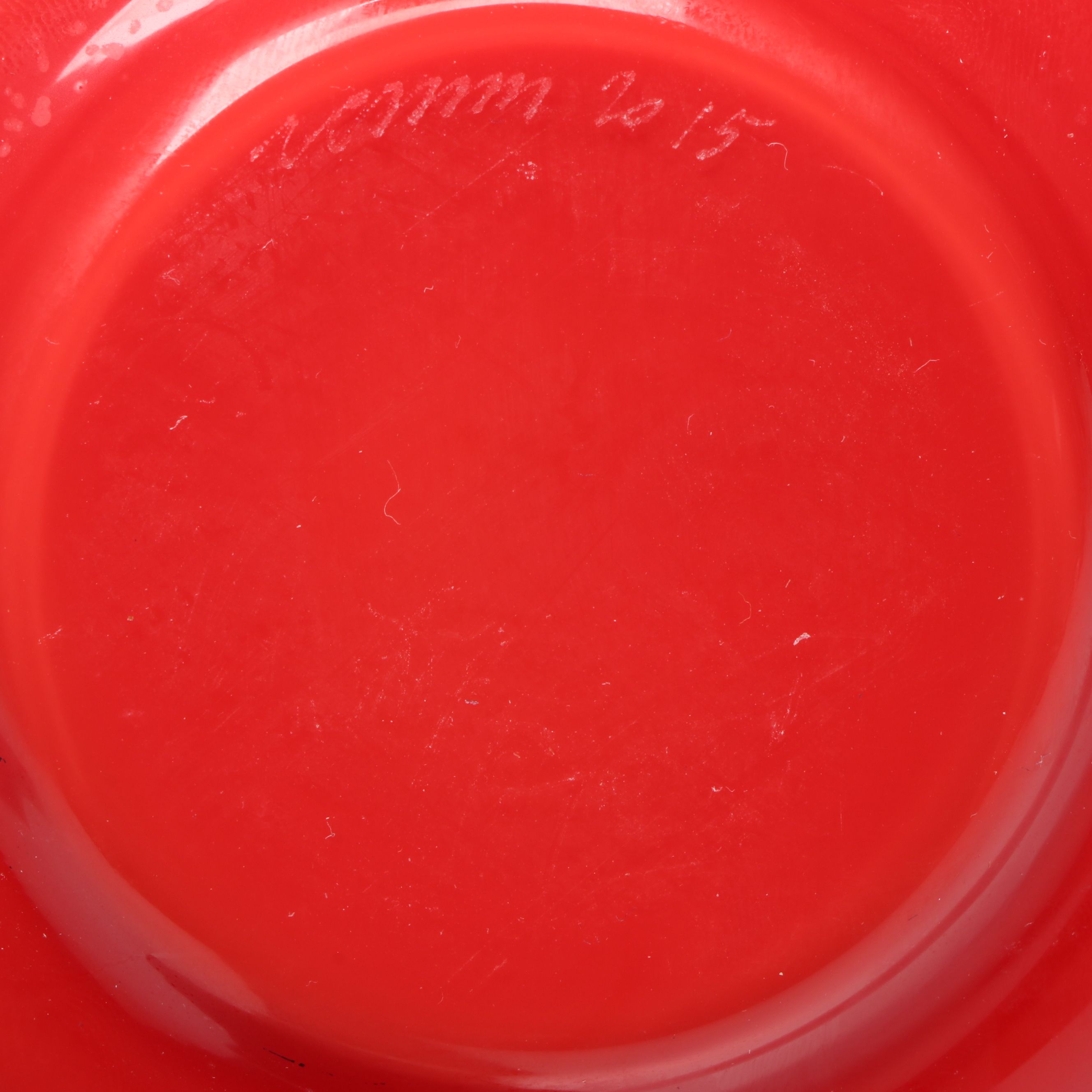 Venini Red Italian Art Glass Vase, 2015