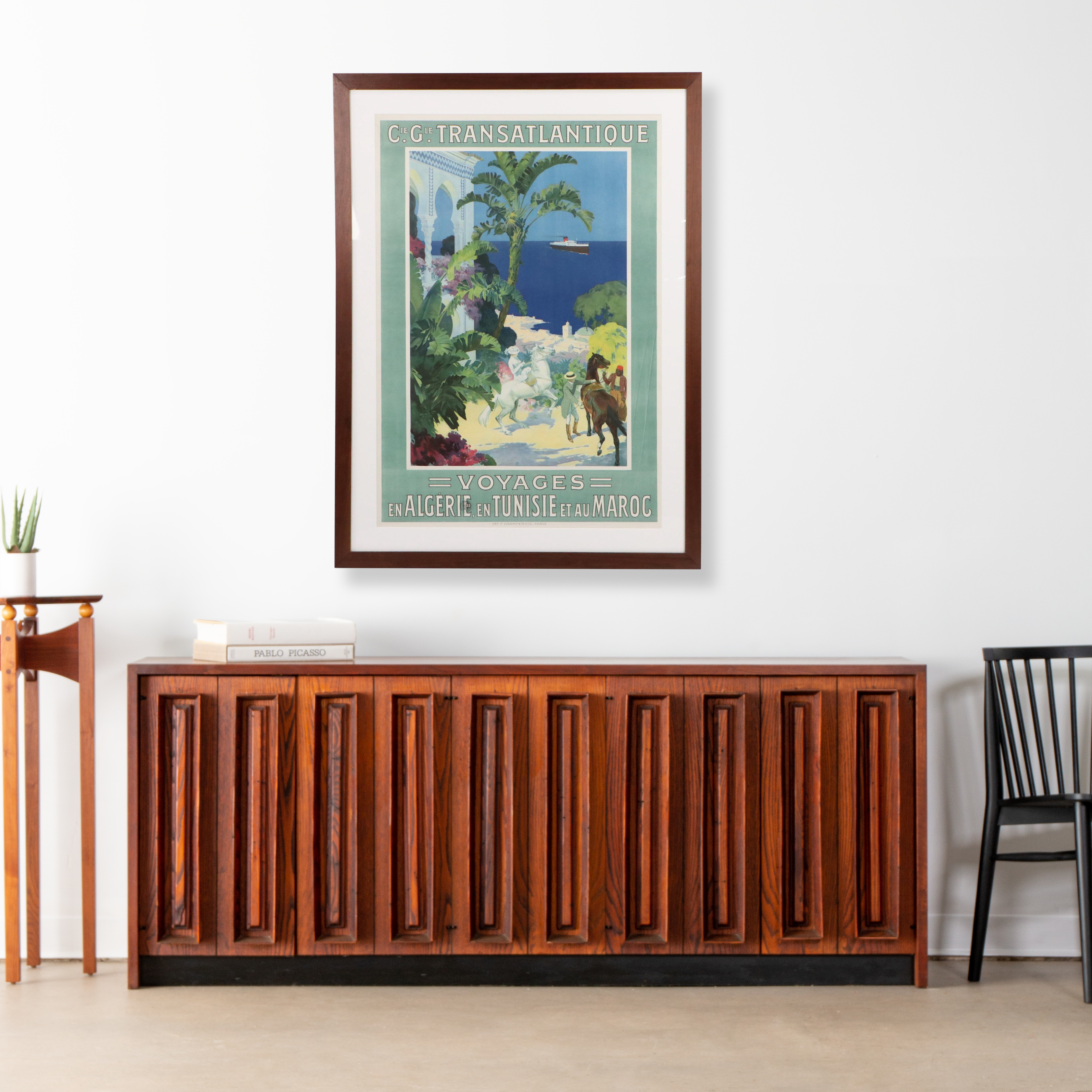 Compagnie Générale Transatlantique Chromolithograph Poster, Early 20th Century