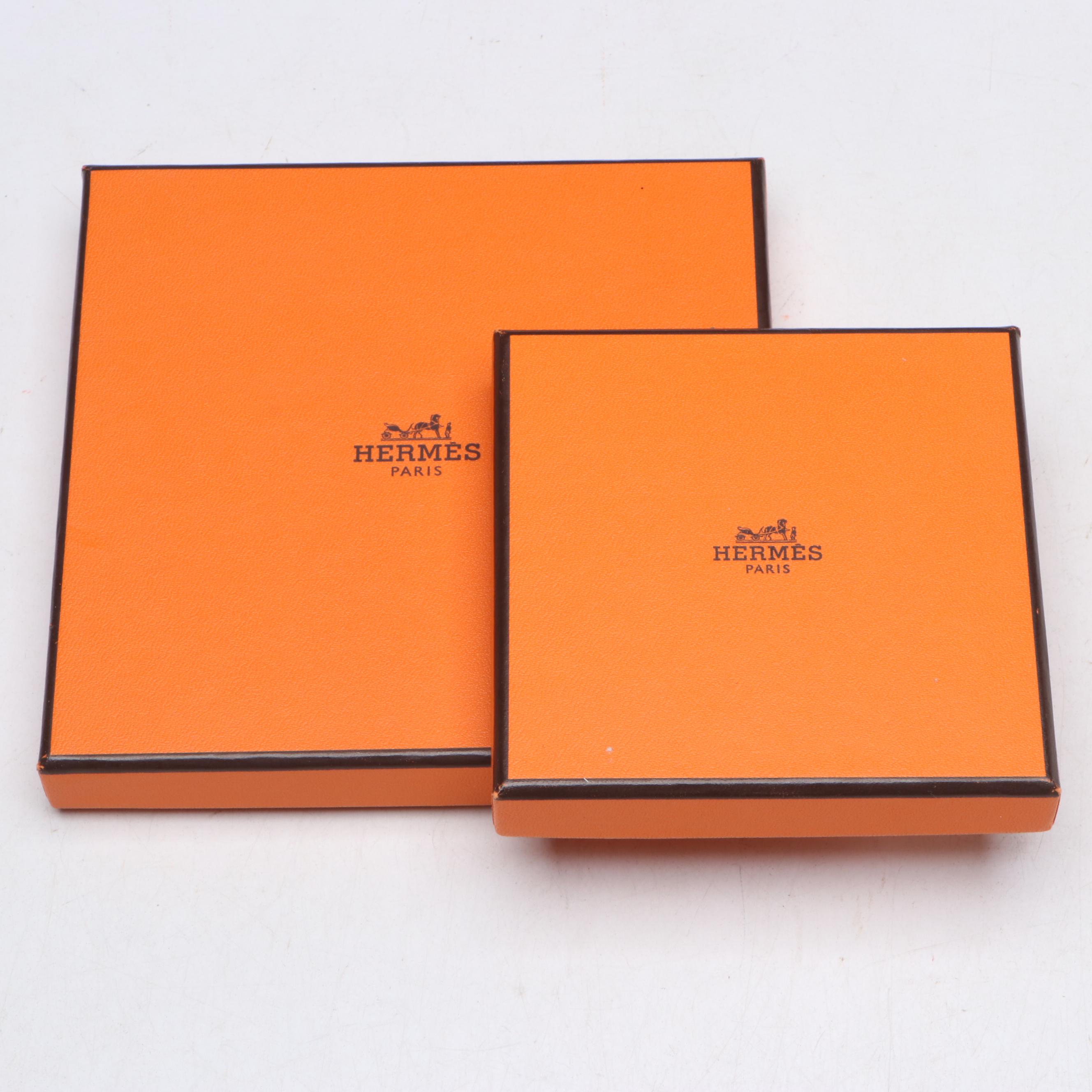 Hermès "Chevrons" Porcelain Stacking Plates