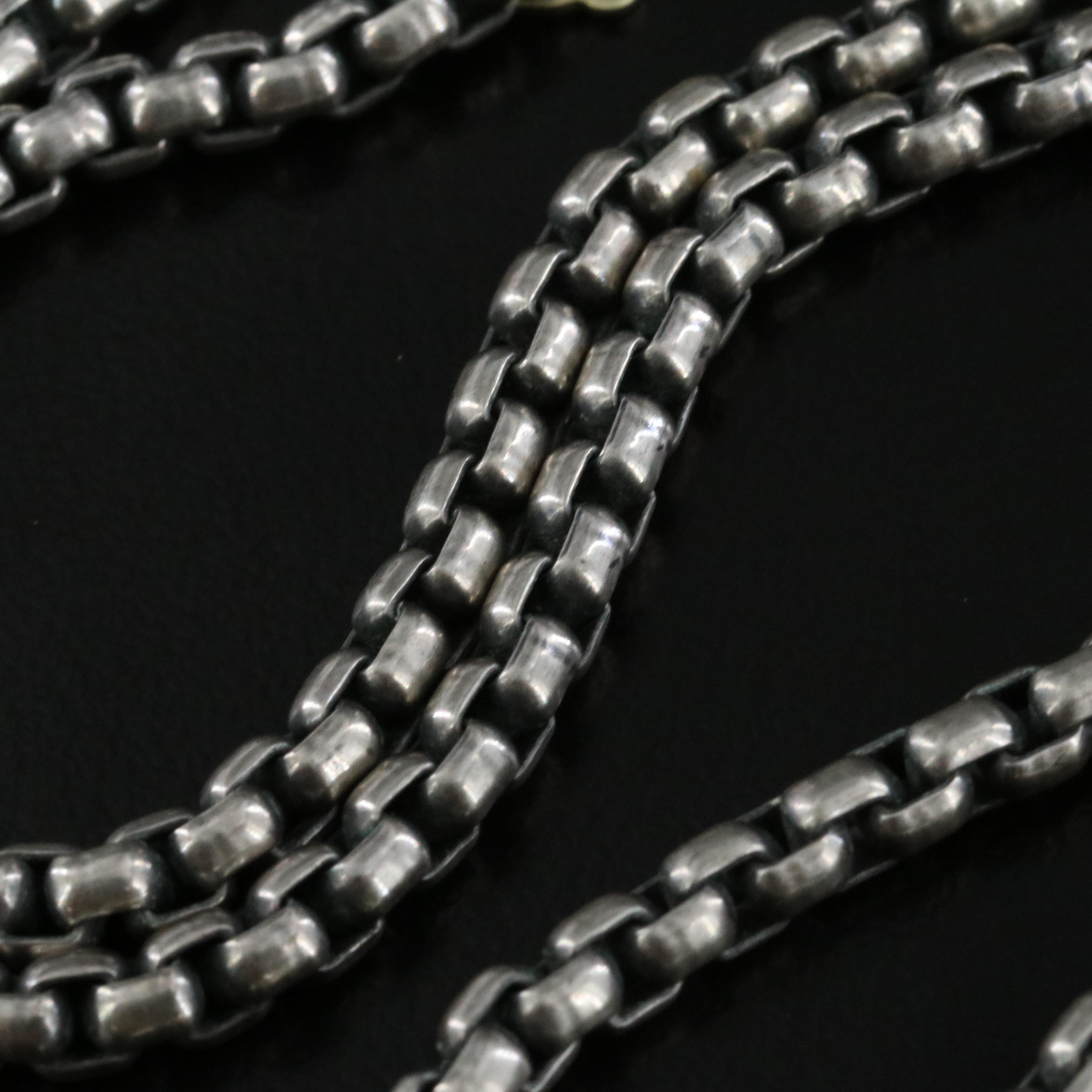 David Yurman Albion Sterling and Lemon Quartz Enhancer Pendant Necklace