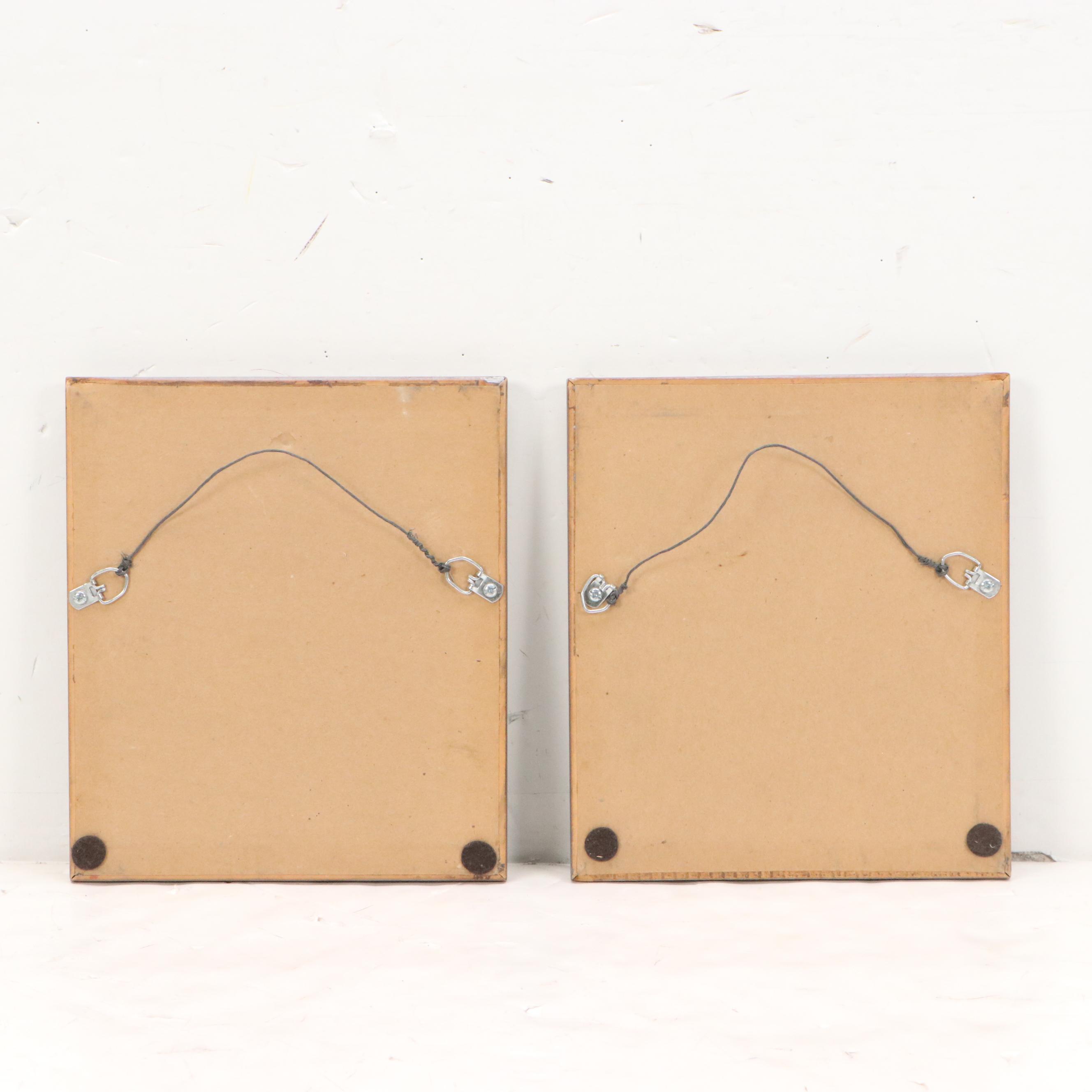 Silver Prints of Unicyclist on Tightrope and on Bicycle, Circa 1900