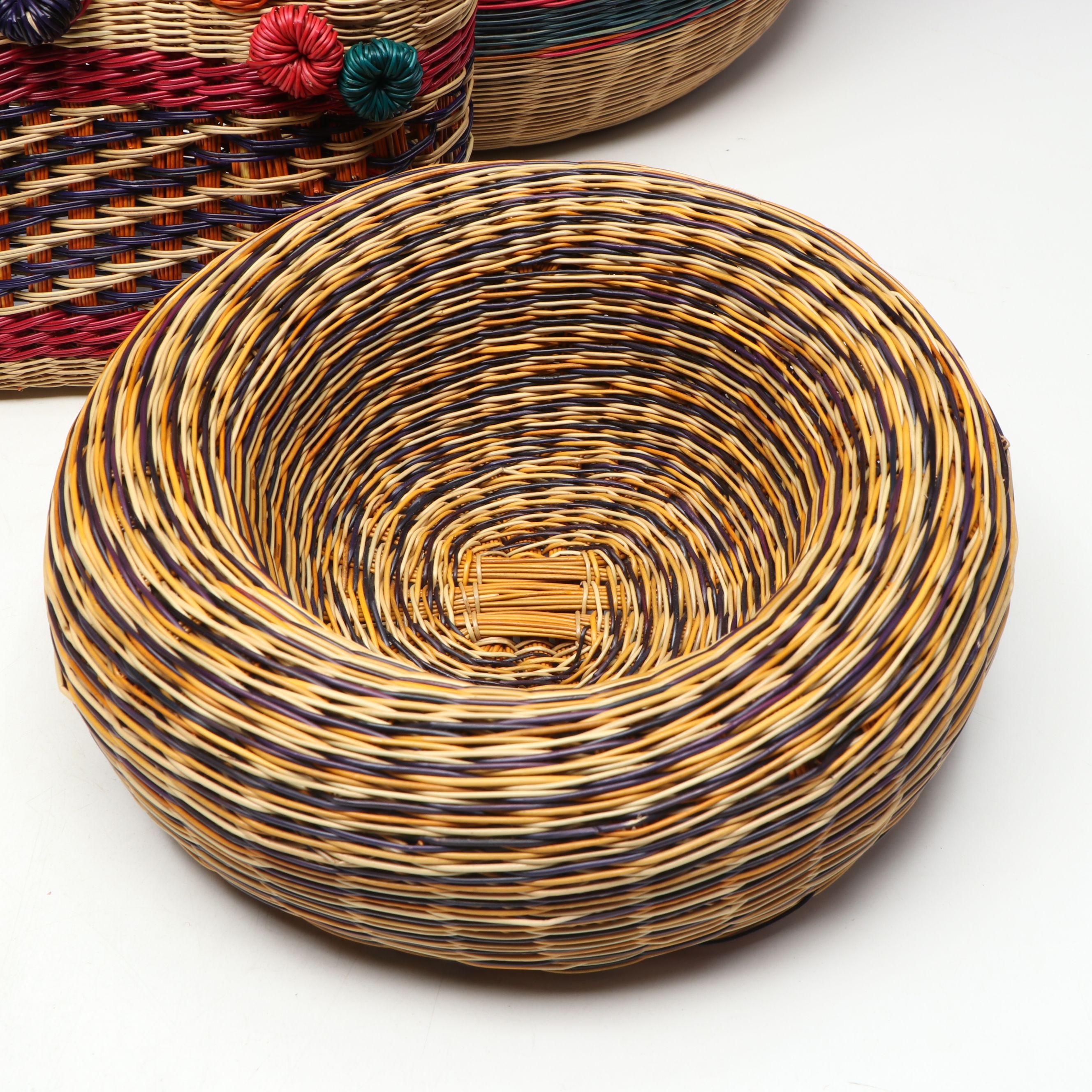 Colombian Esparto Grass Purse and Baskets
