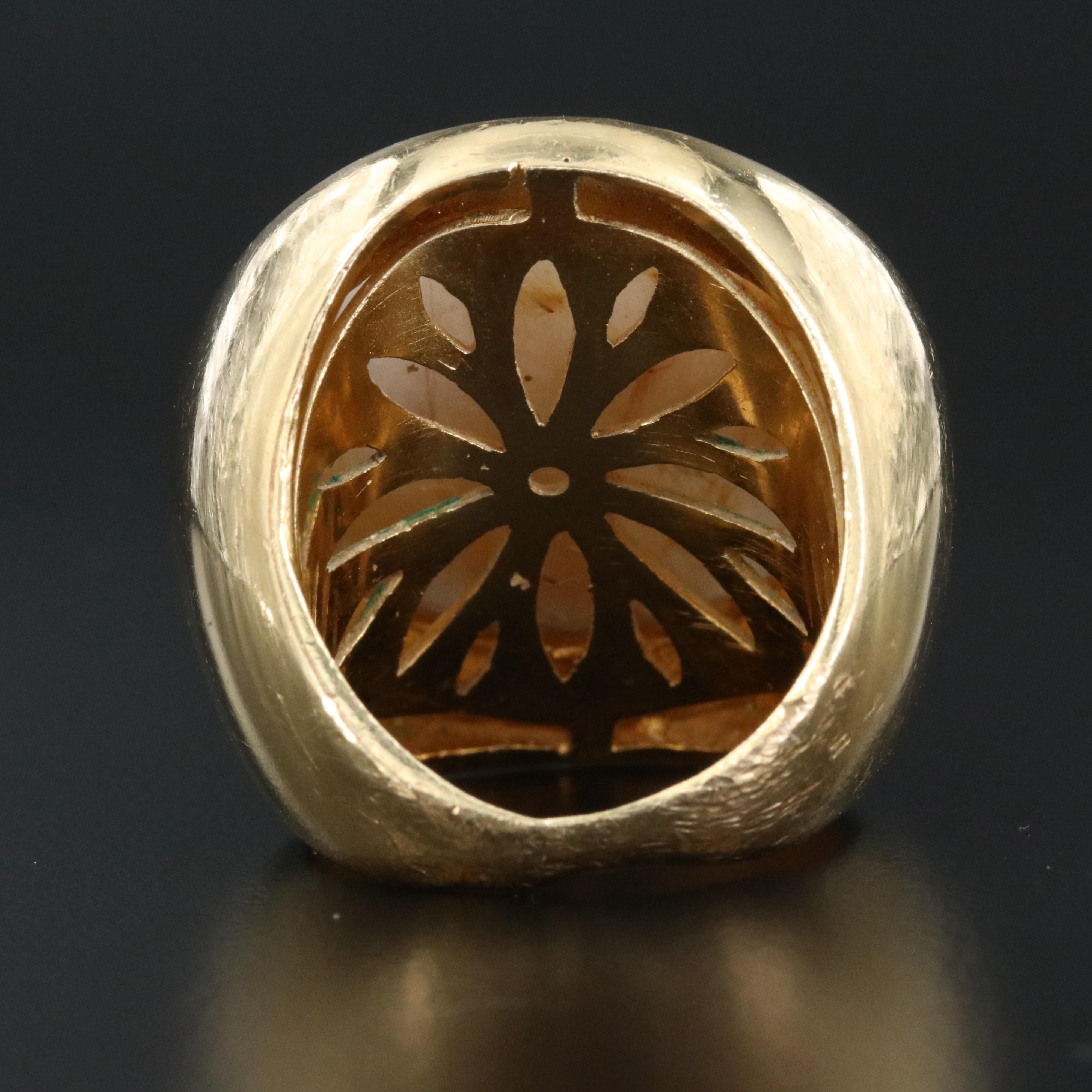 Rutilated Quartz Statement Ring