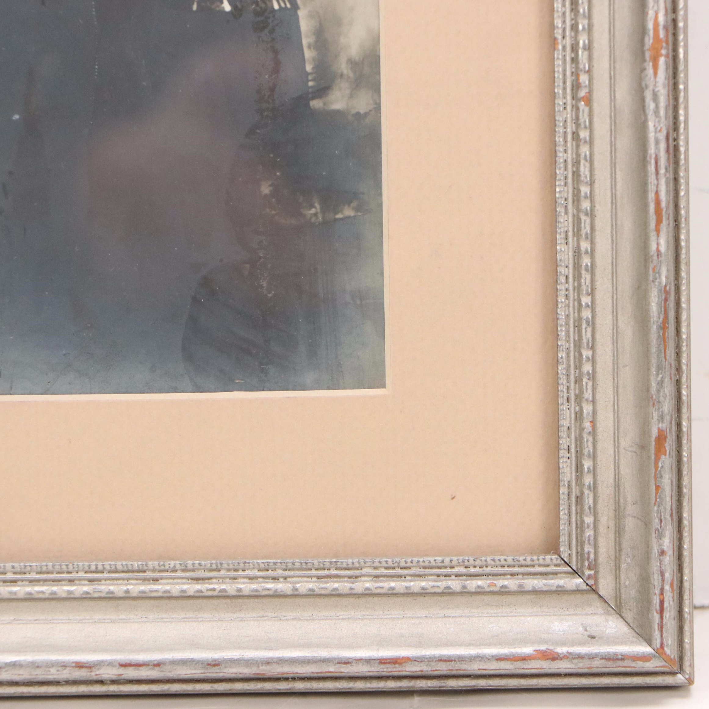 Silver Print Portrait of Two Jugglers, Circa 1900