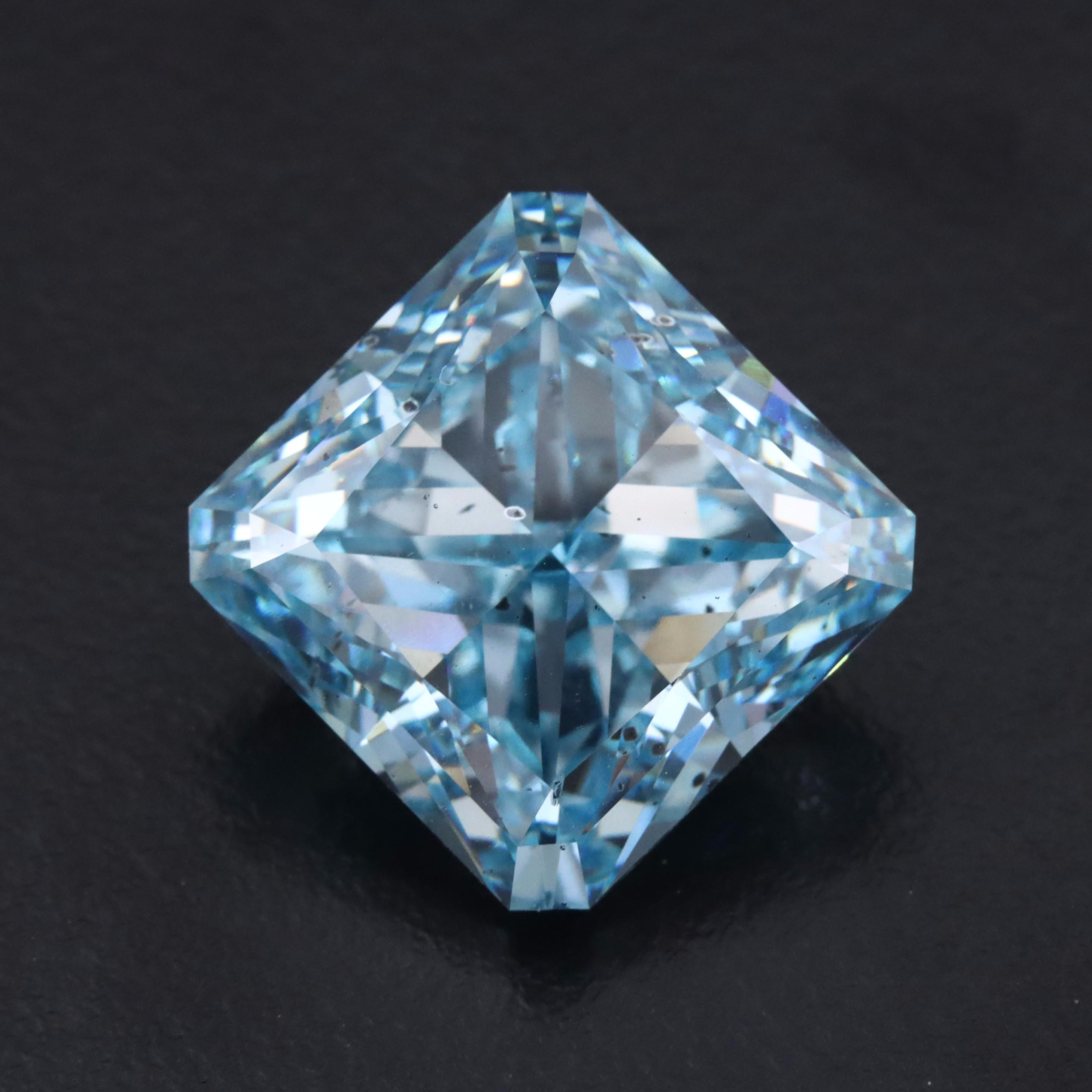 Loose 19.09 CT Fancy Blue Lab Grown Diamond with IGI Report