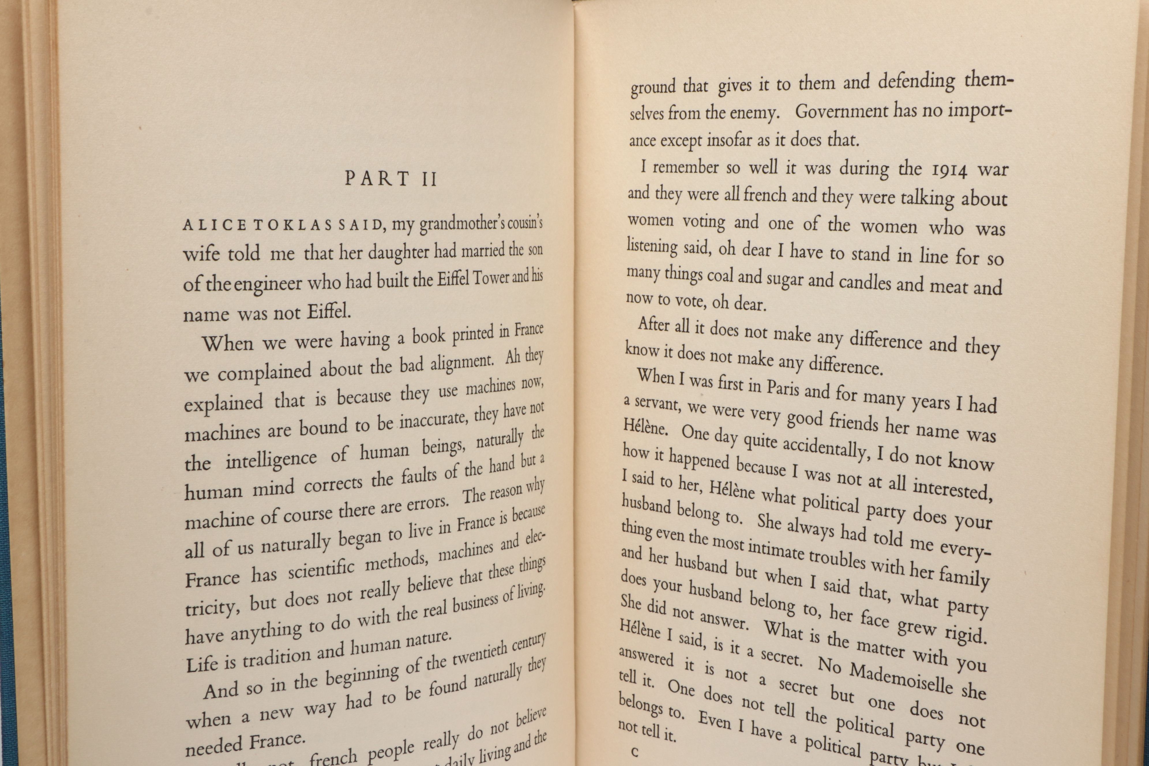 First Printing "Paris France" by Gertrude Stein, 1940