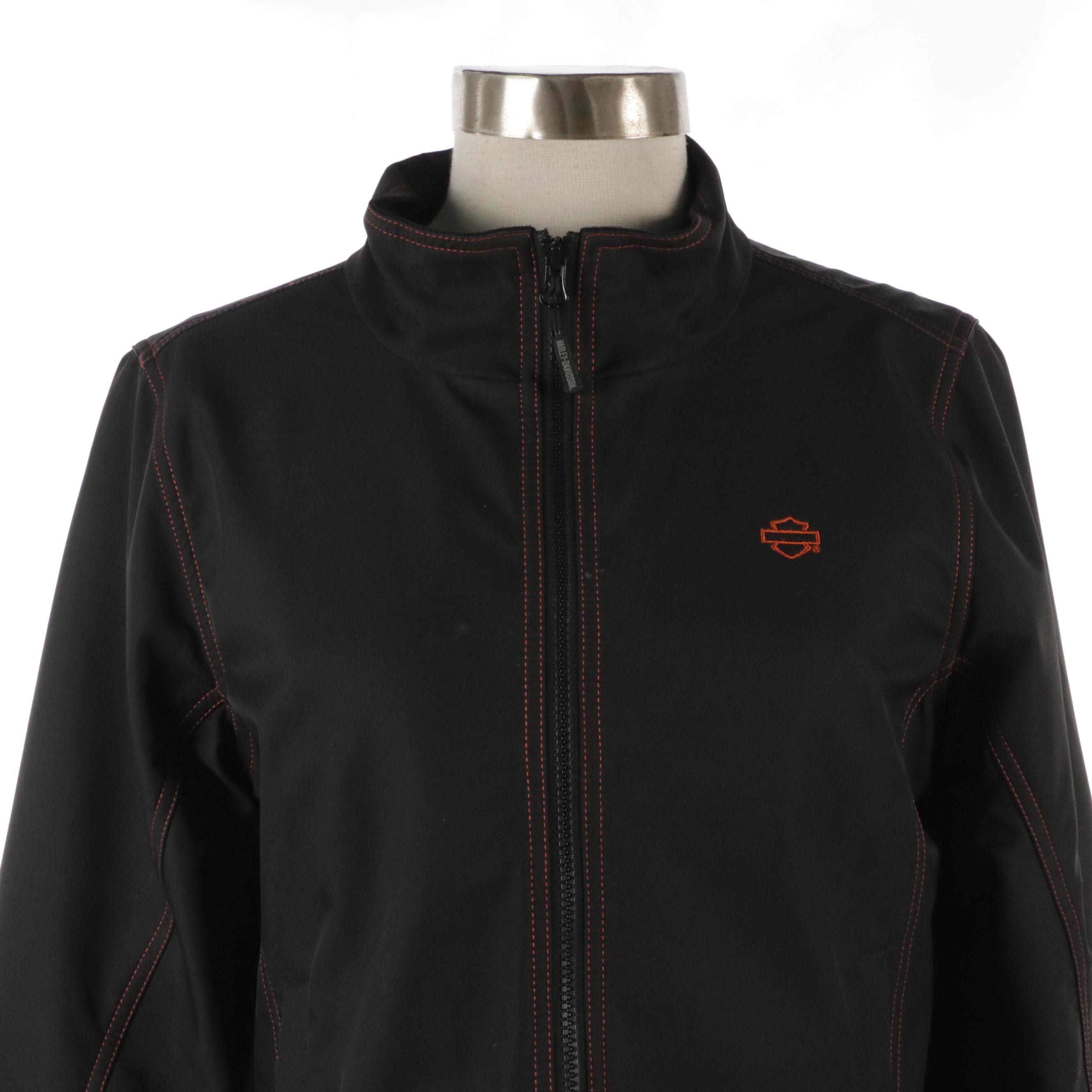 Harley-Davidson Riding Gear Zip Jacket with Contrast Stitching