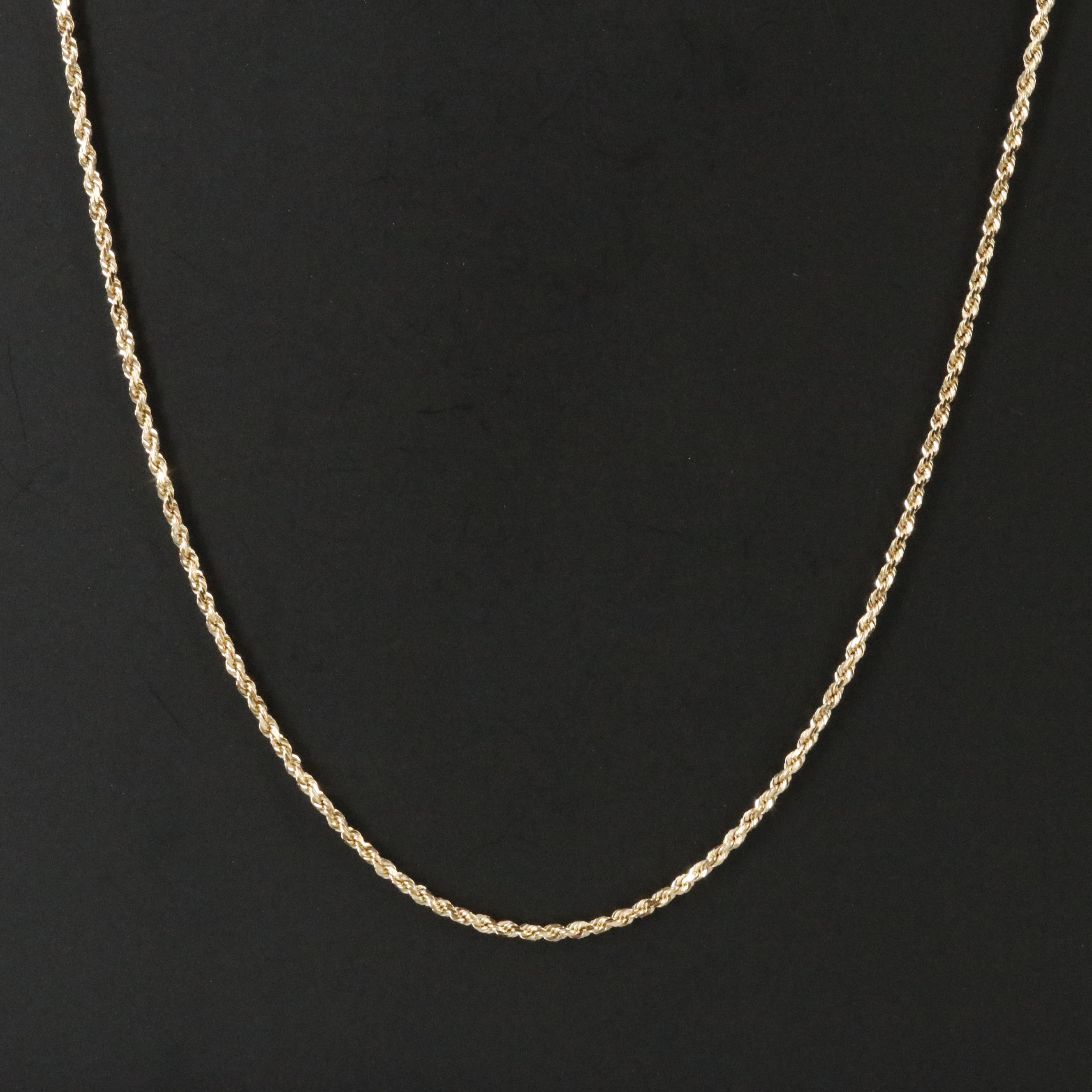 14K Rope Chain Necklace