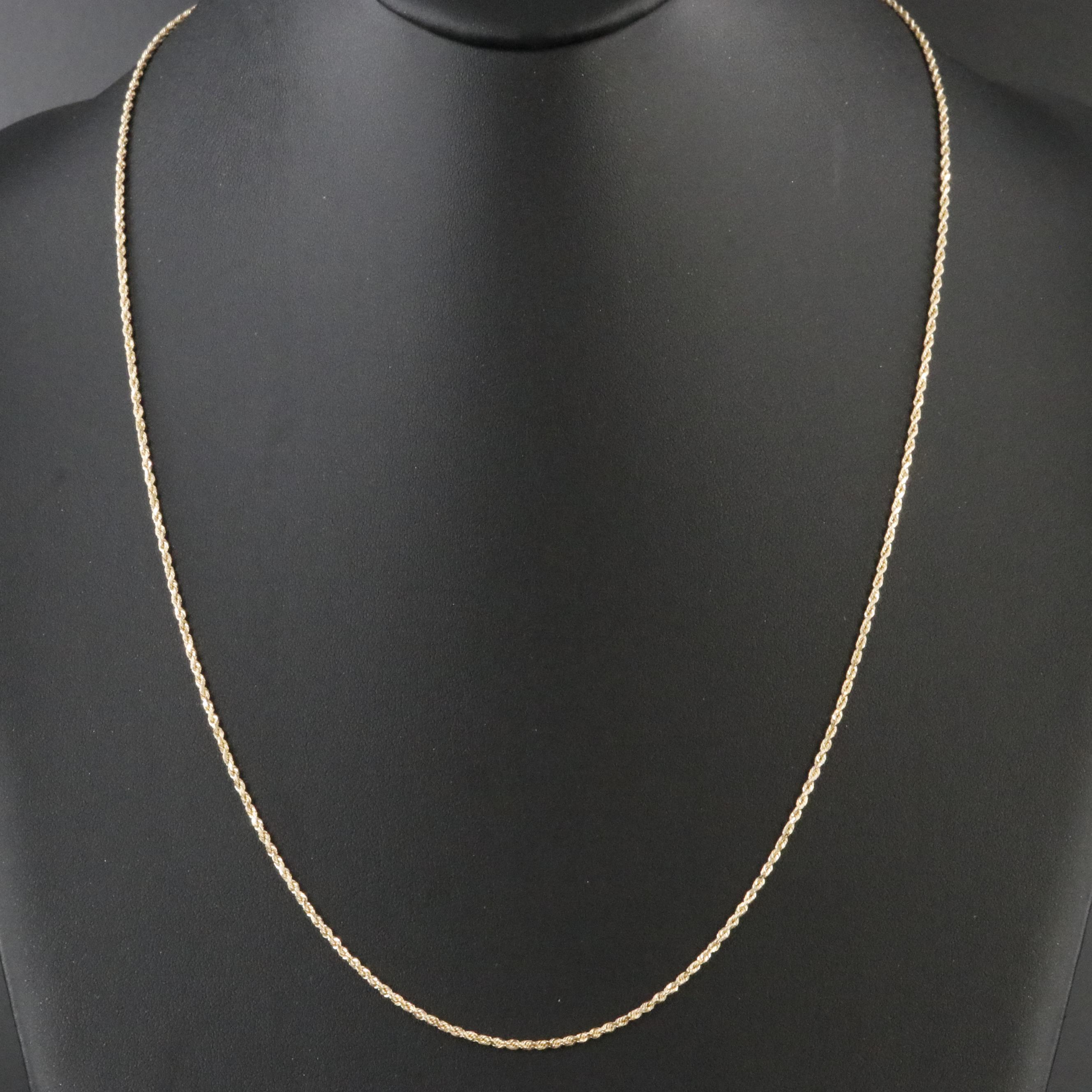14K Rope Chain Necklace
