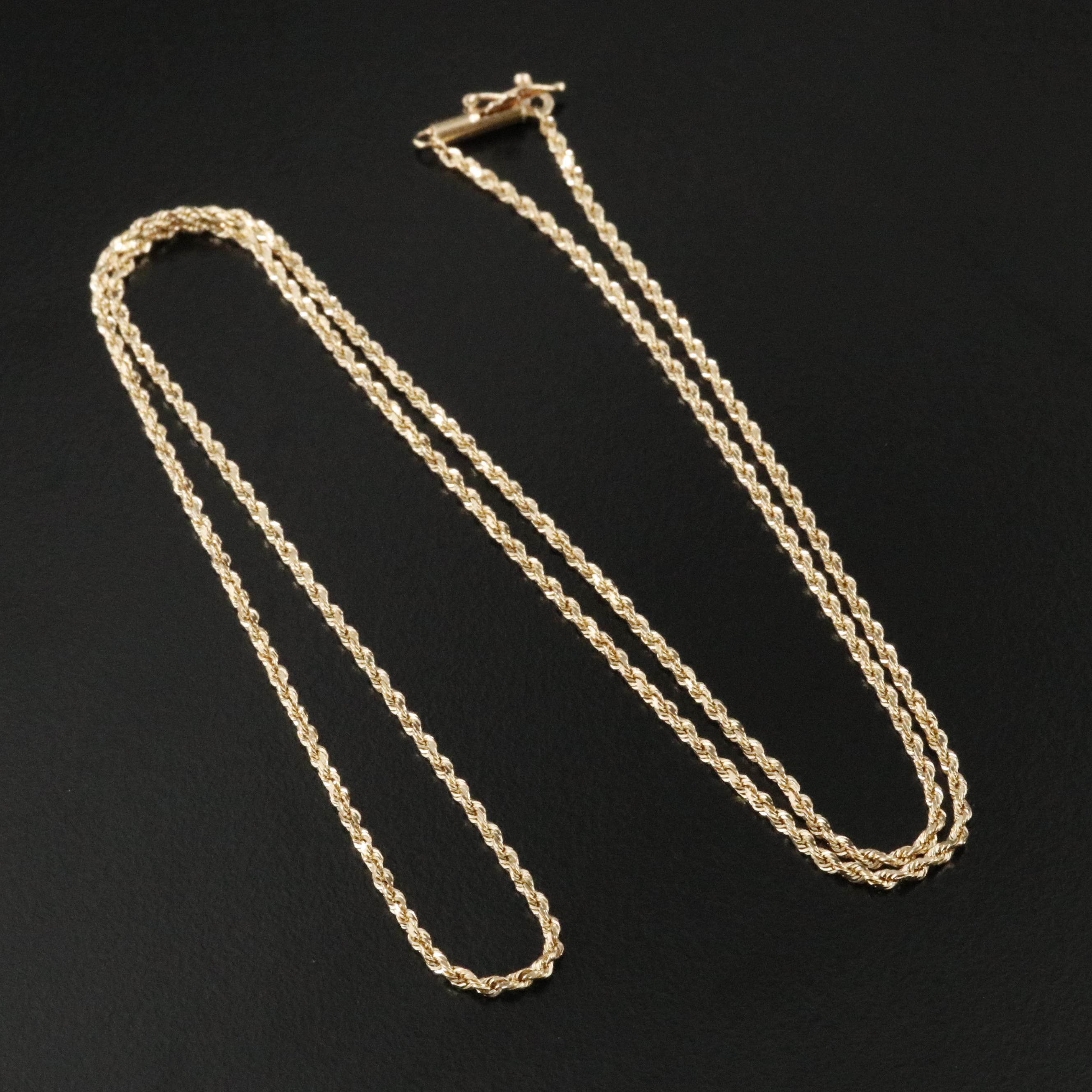 14K Rope Chain Necklace