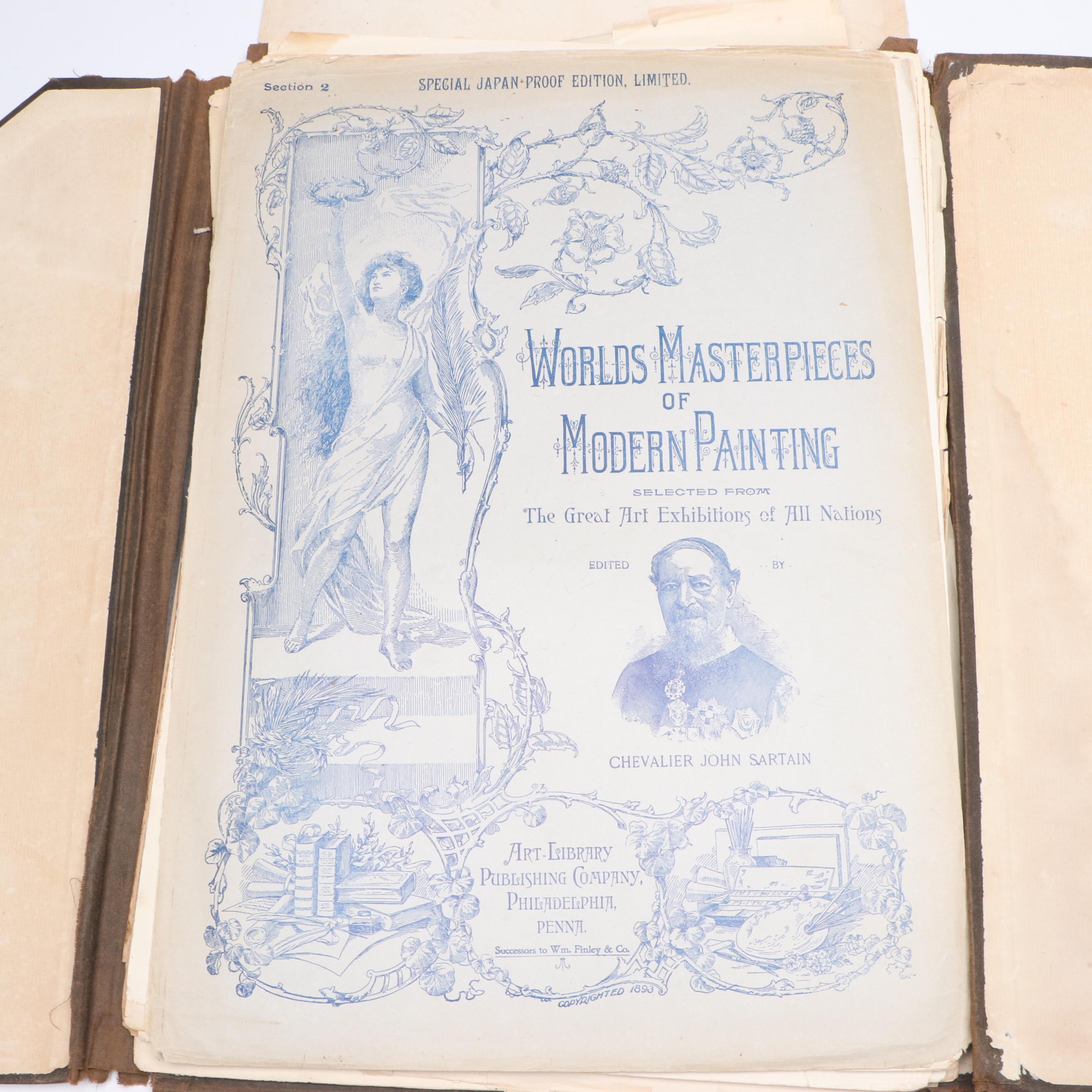 Mixed Media Portfolio "World's Masterpieces of Modern Painting," 1893