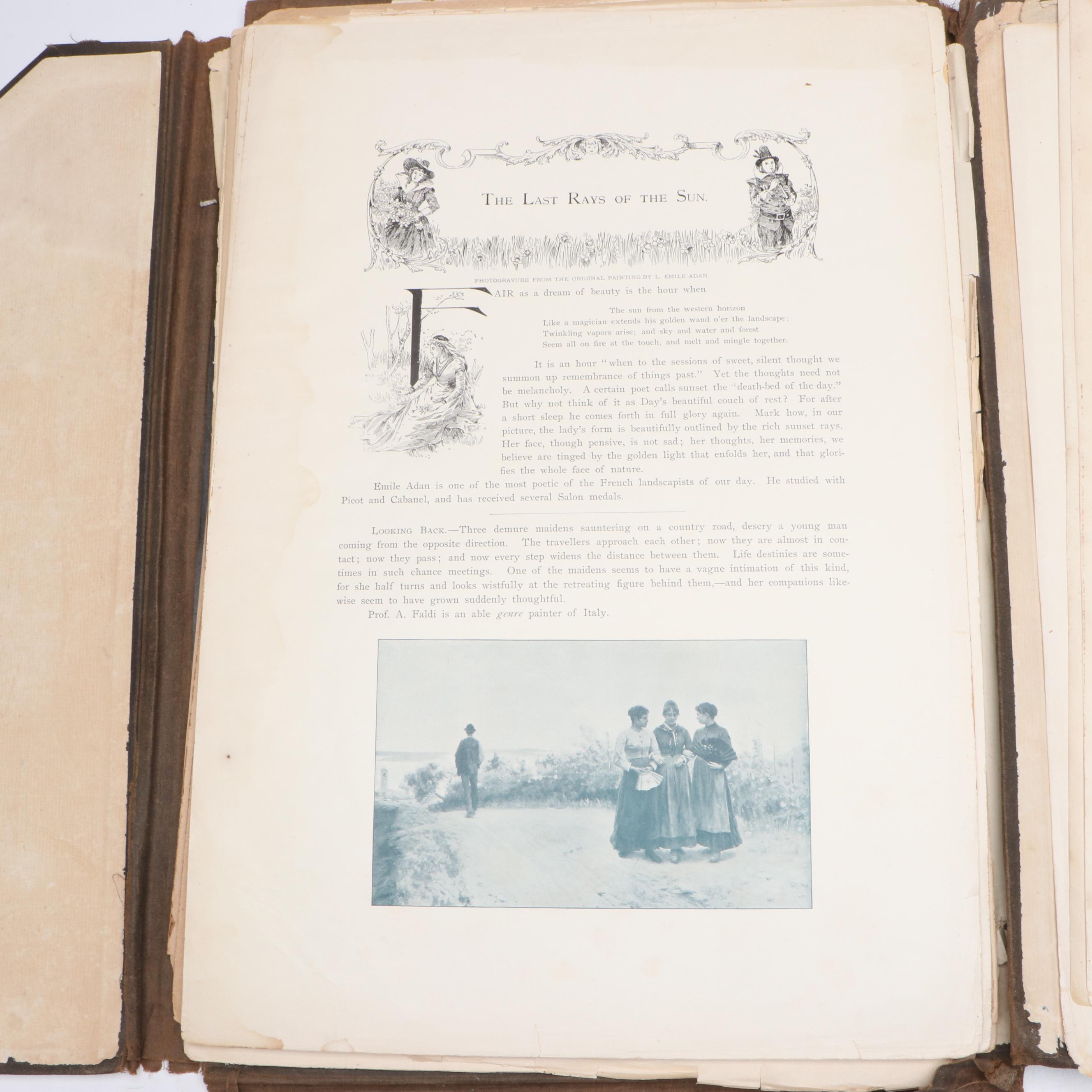 Mixed Media Portfolio "World's Masterpieces of Modern Painting," 1893