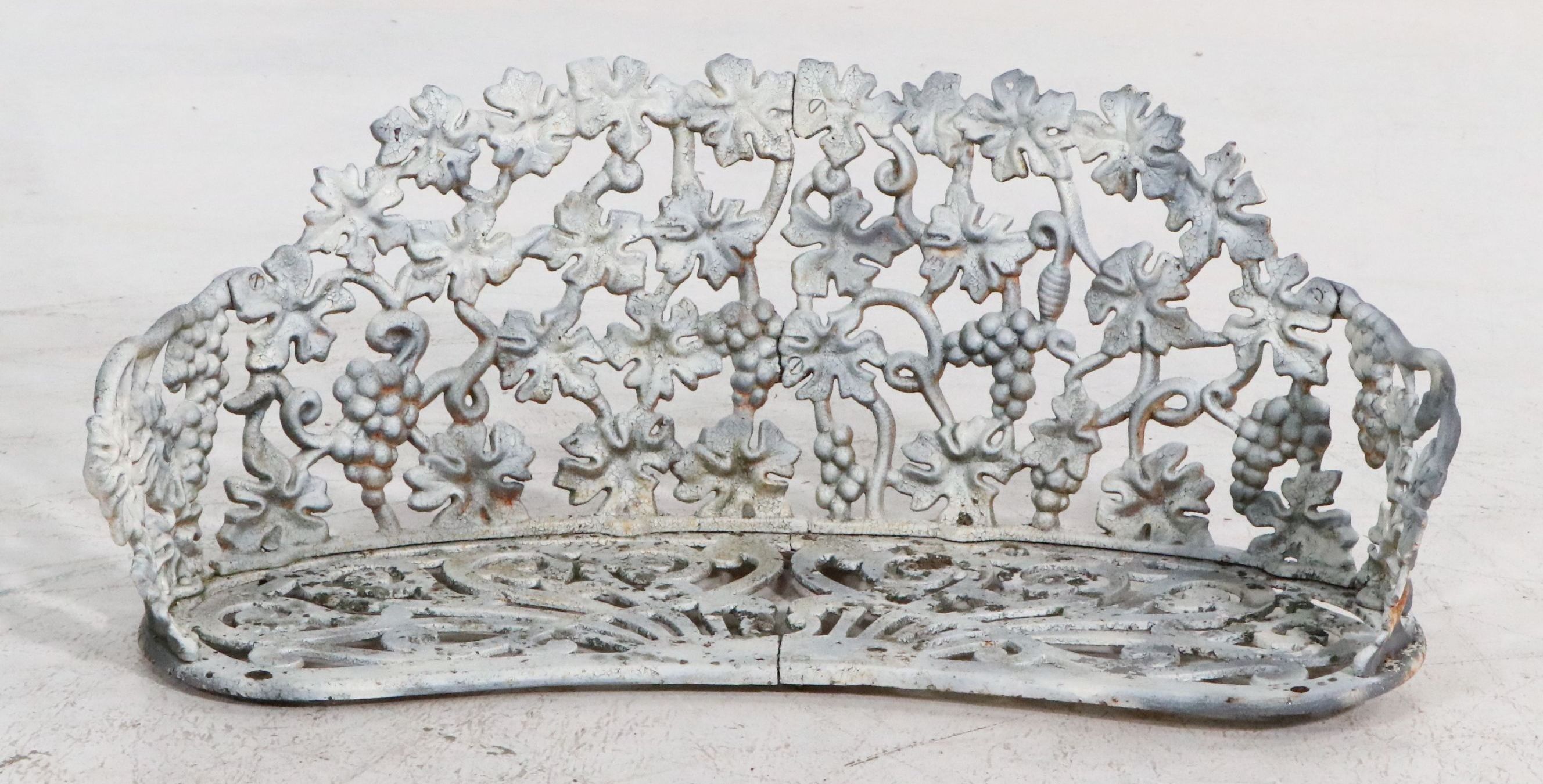 Antique Cast Iron Garden Bench Seat