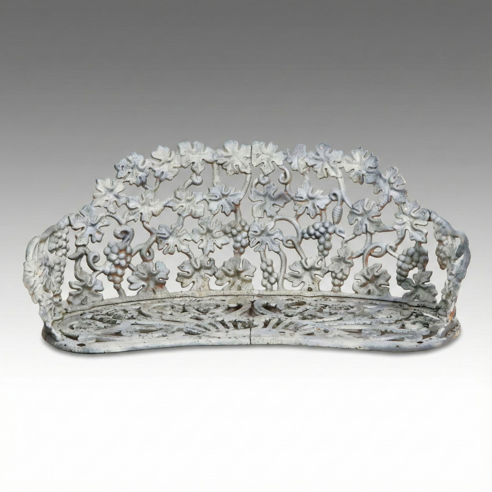 Antique Cast Iron Garden Bench Seat