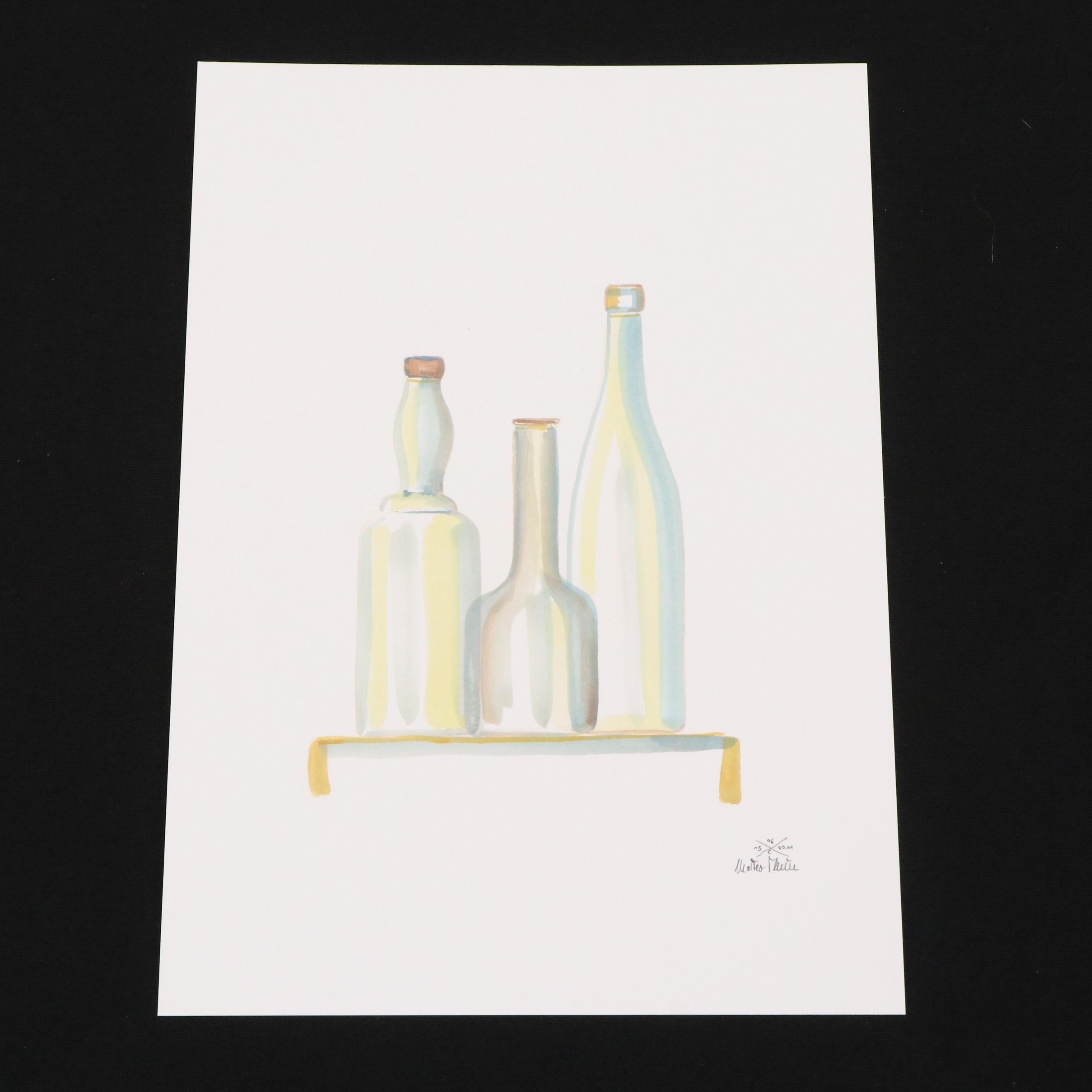 After Matteo Thun Halftone Portfolio "Alla Morandi" Circa 2001