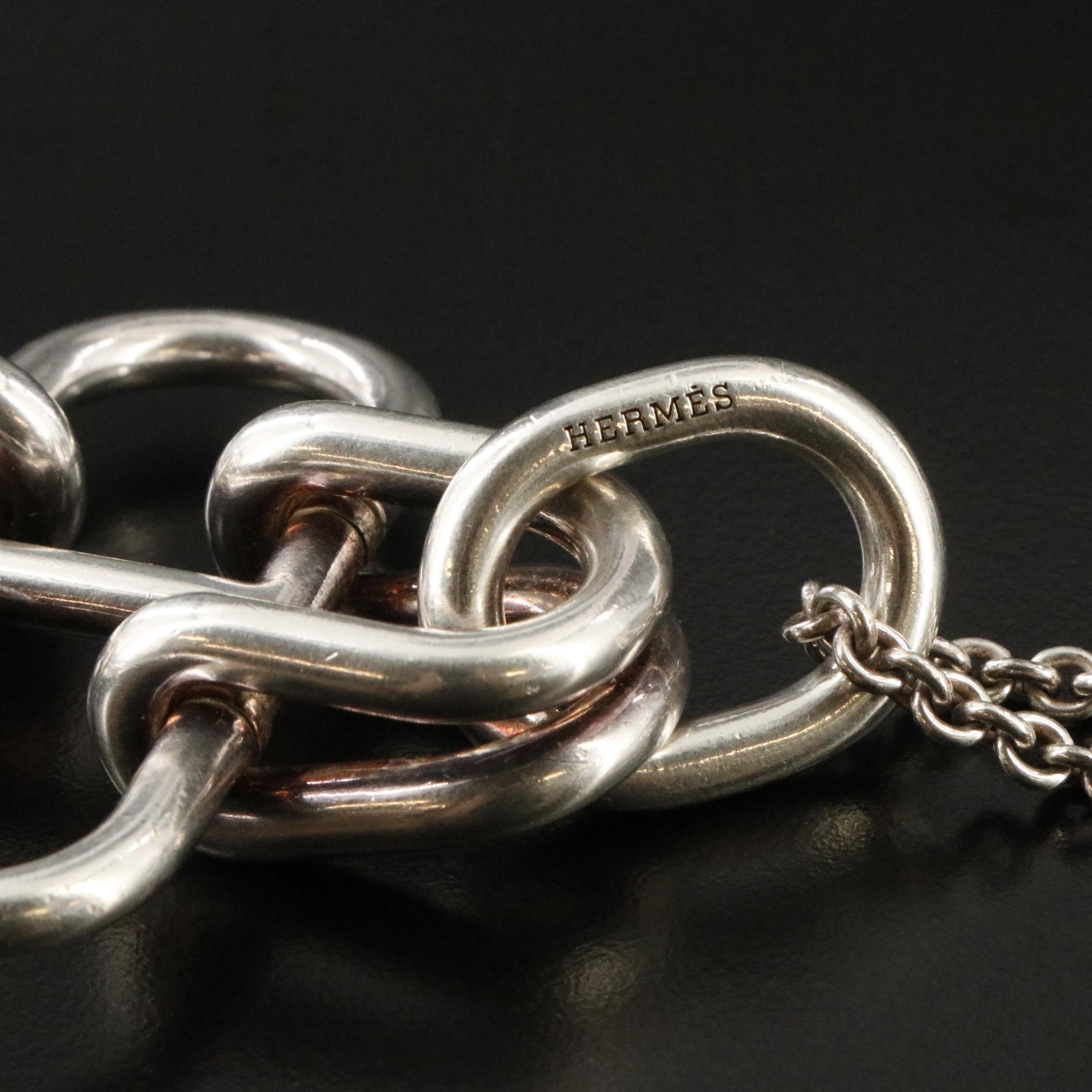 Hermès Sterling Rose de Mer Necklace