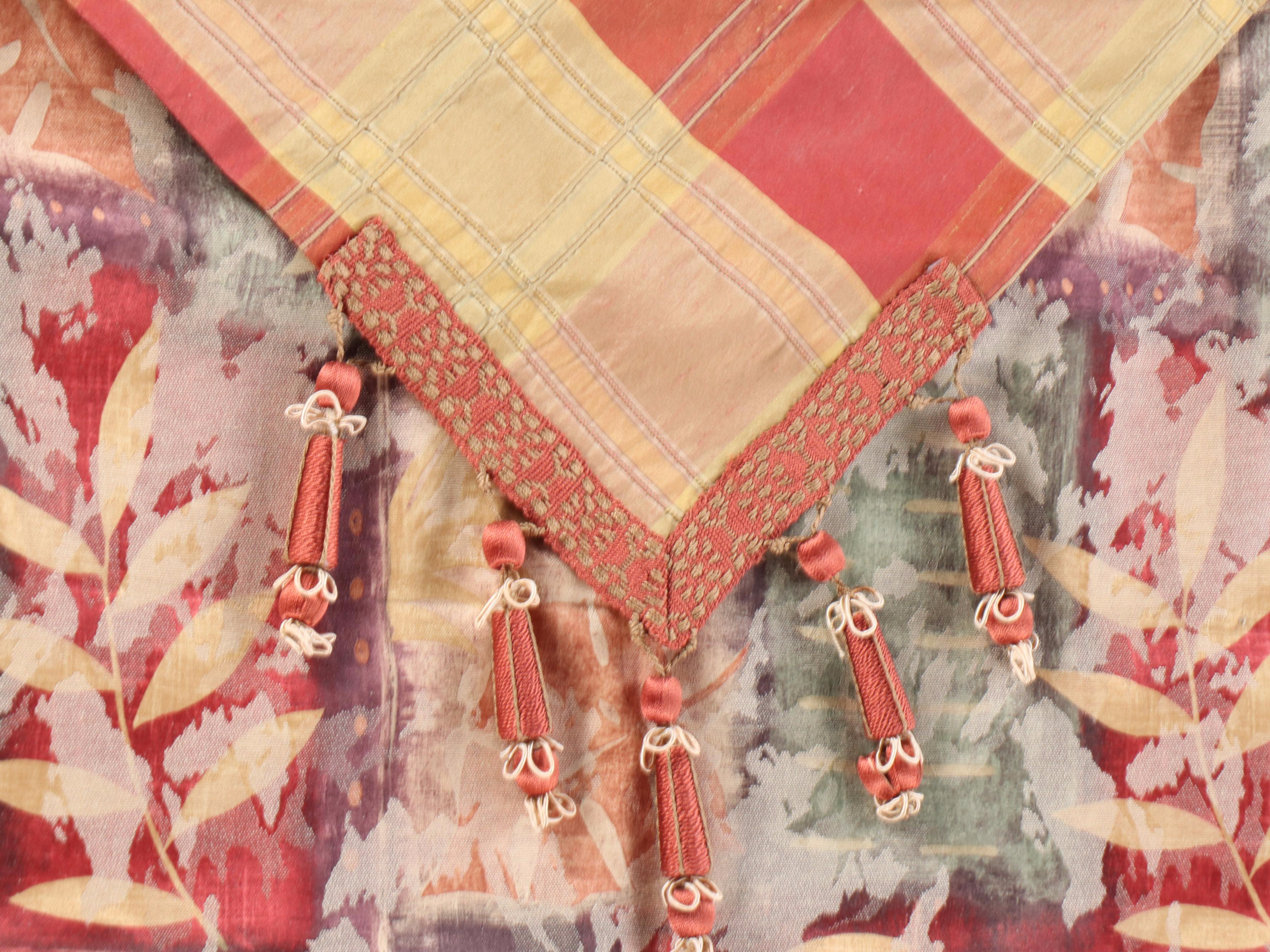 Custom Made Polished Cotton French Door Blinds and Other Drapes and Curtains